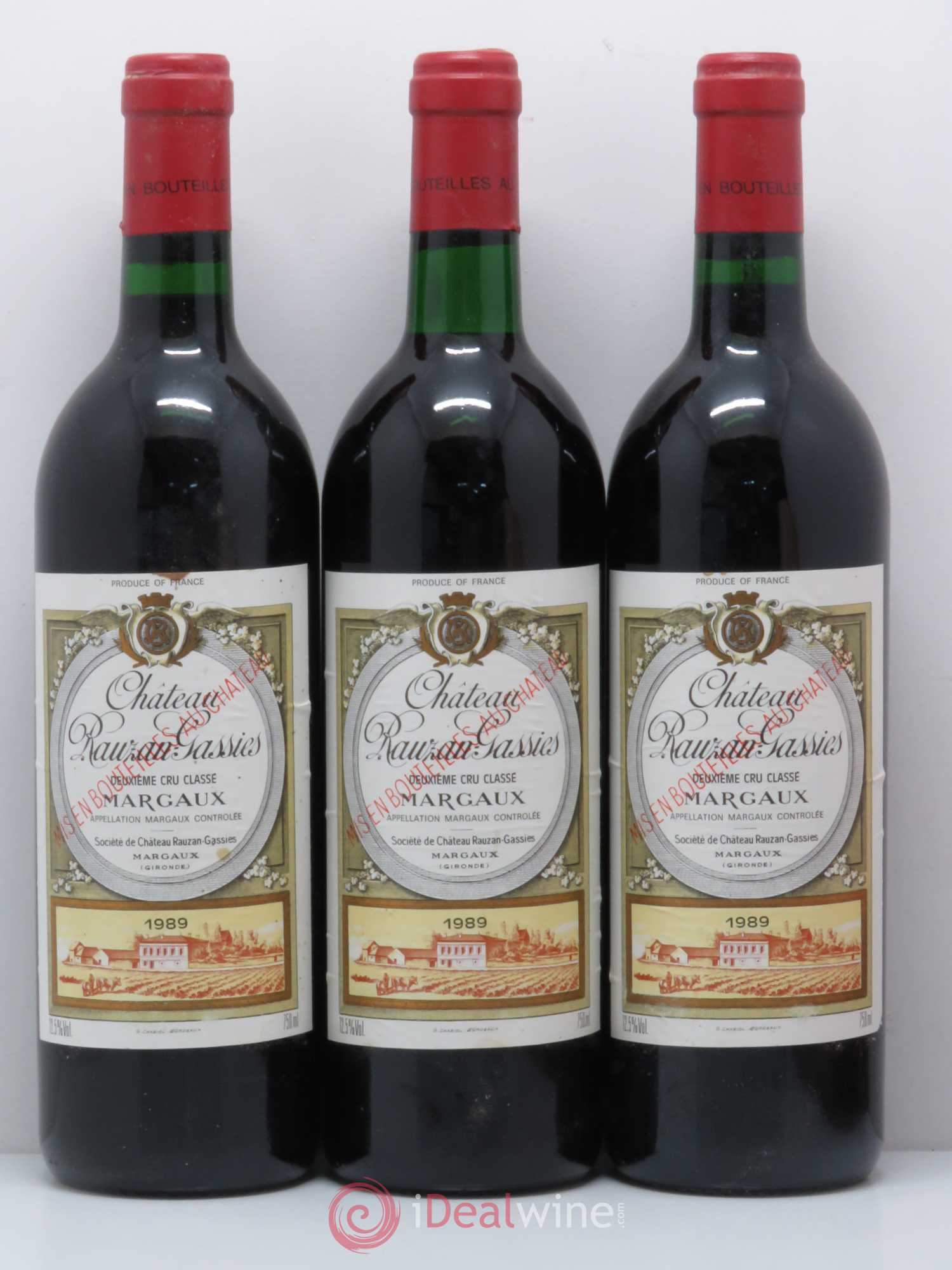 Château Rauzan-Gassies 2ème Grand Cru Classé 1989 - Lot de 6 bouteilles - 2
