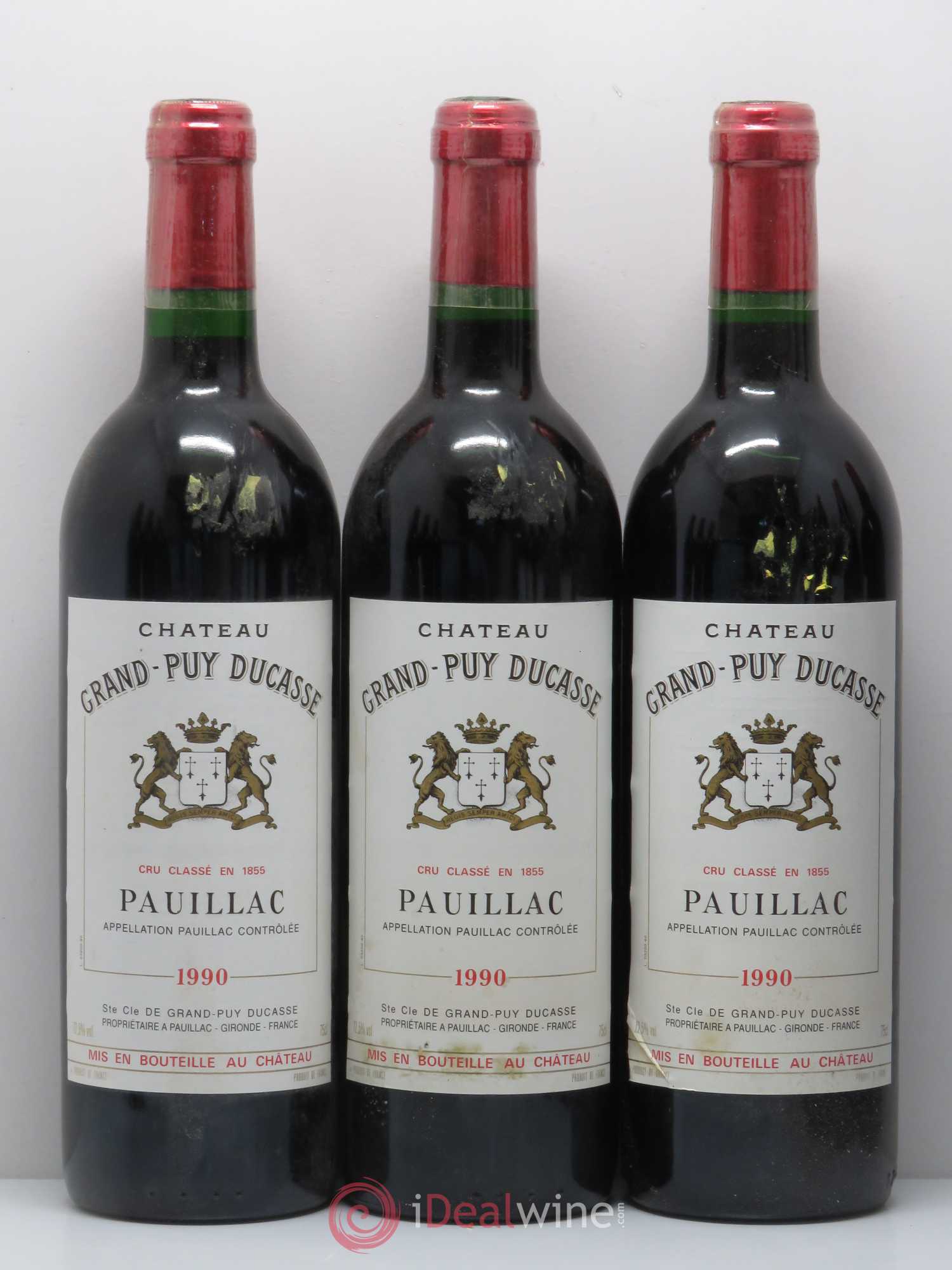 Château Grand Puy Ducasse 5ème Grand Cru Classé 1990 - Lot de 12 bouteilles - 1