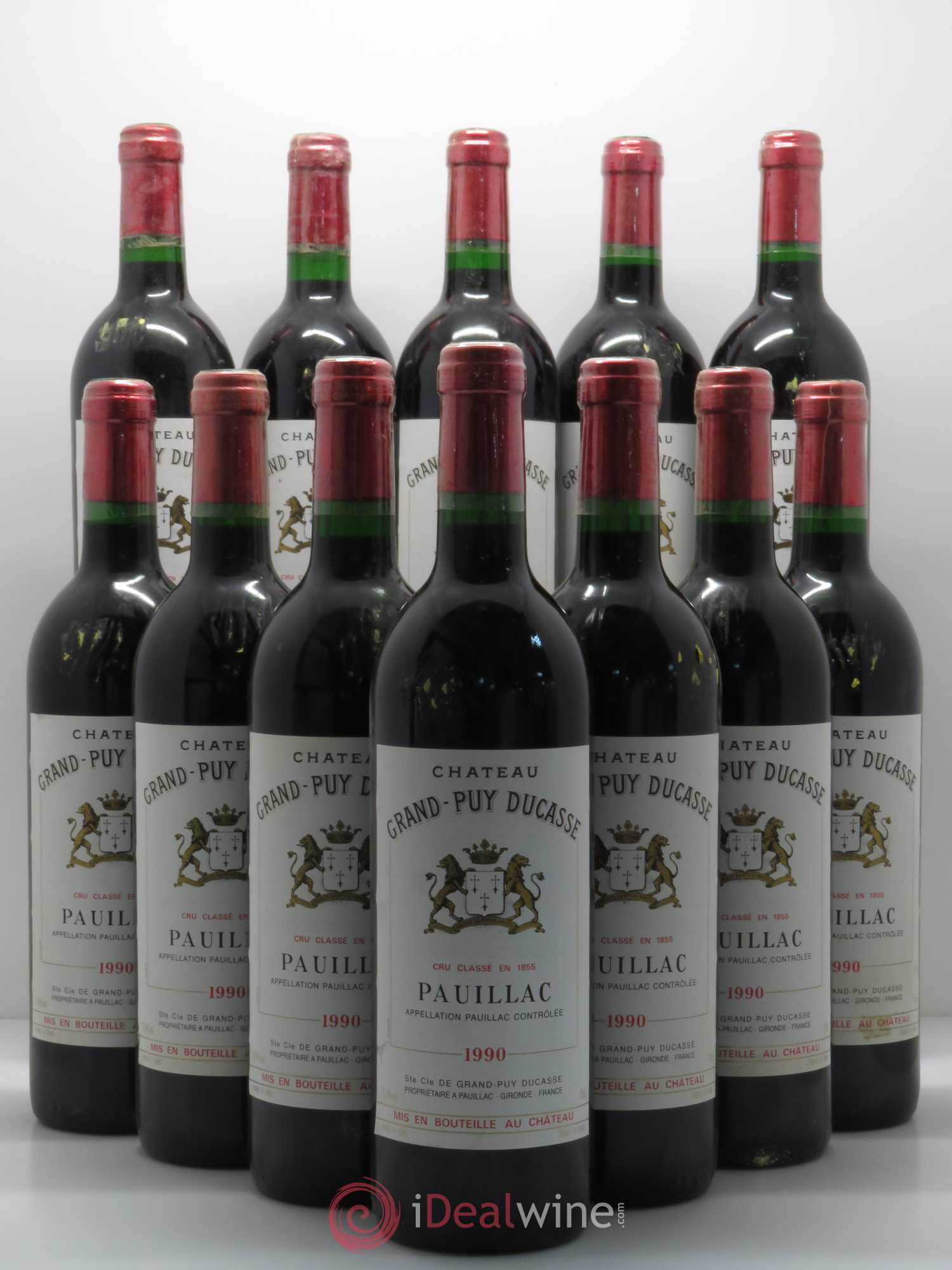 Château Grand Puy Ducasse 5ème Grand Cru Classé 1990 - Lot de 12 bouteilles - 0