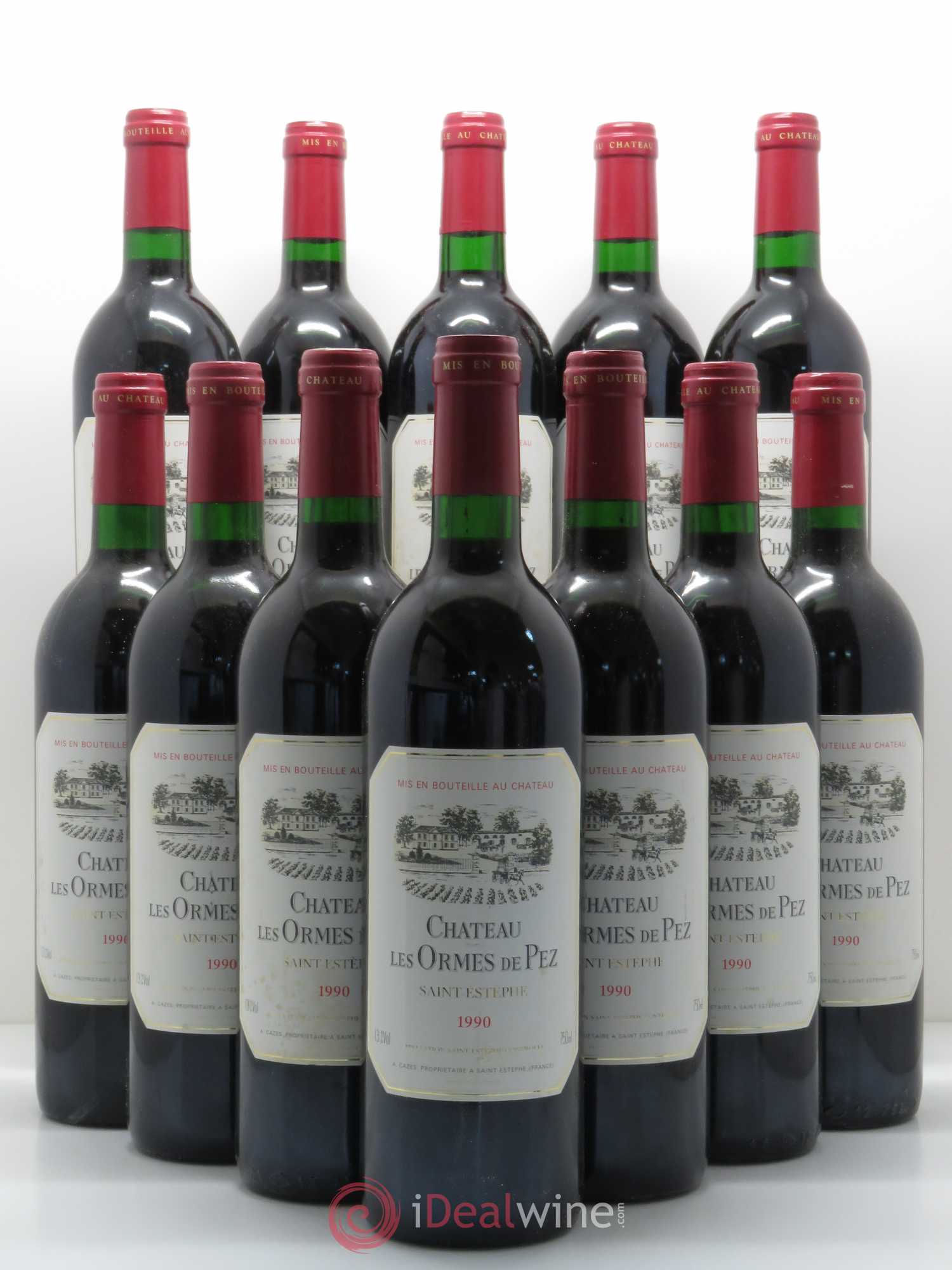 Château les Ormes de Pez 1990 - Lot de 12 bouteilles - 0