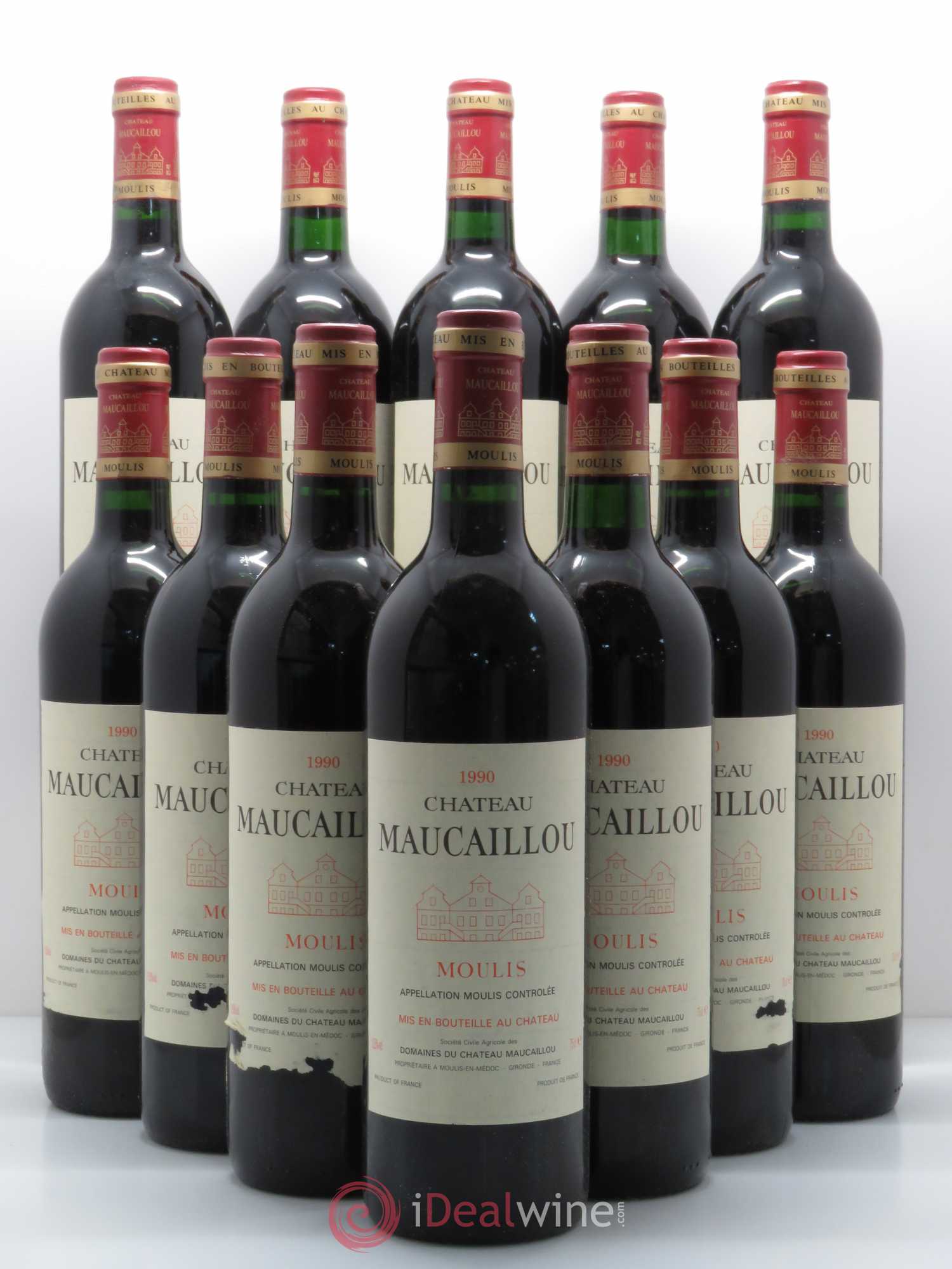 Château Maucaillou 1990 - Lot de 12 bouteilles - 0