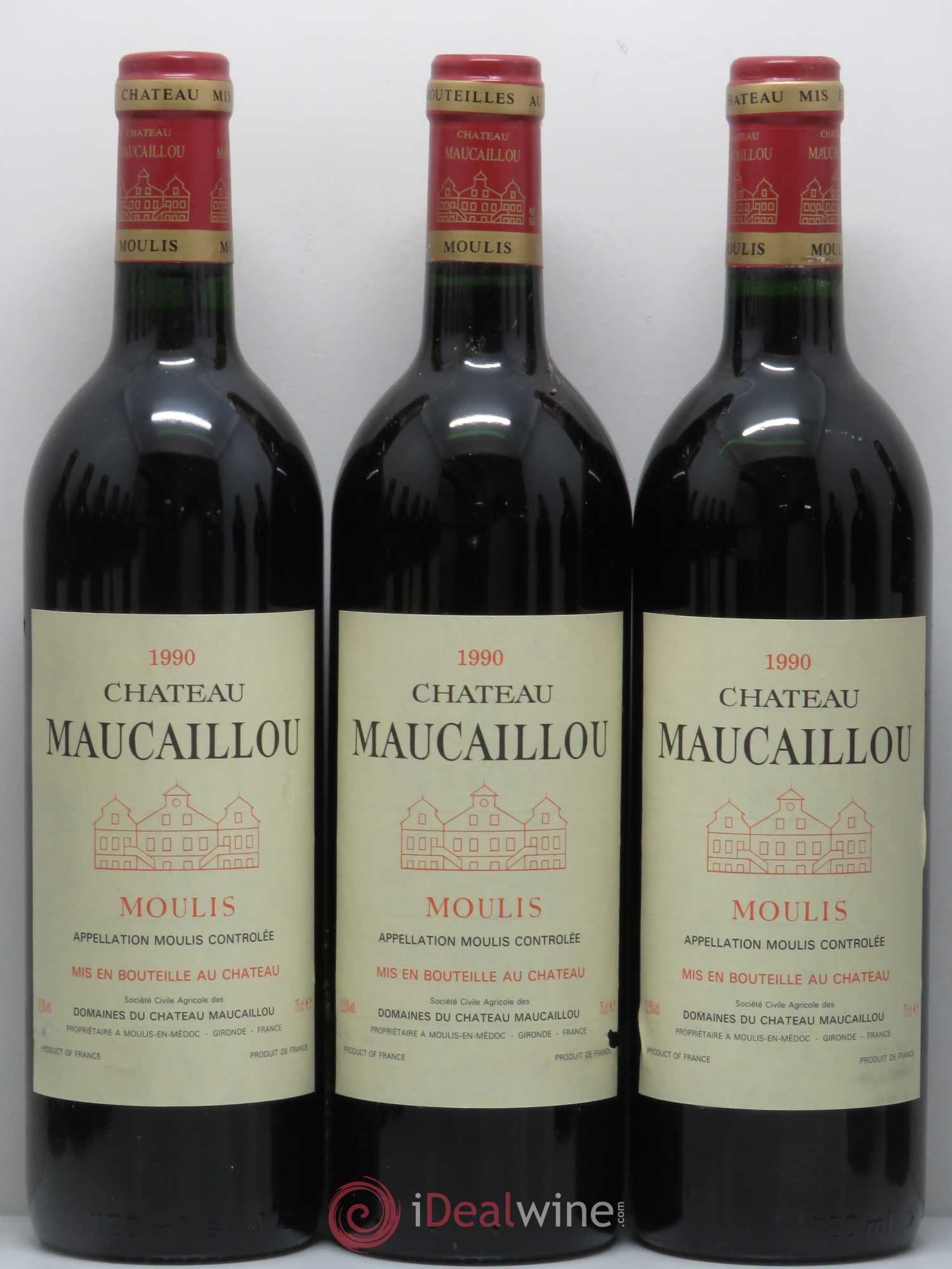 Château Maucaillou 1990 - Lot de 12 bouteilles - 1