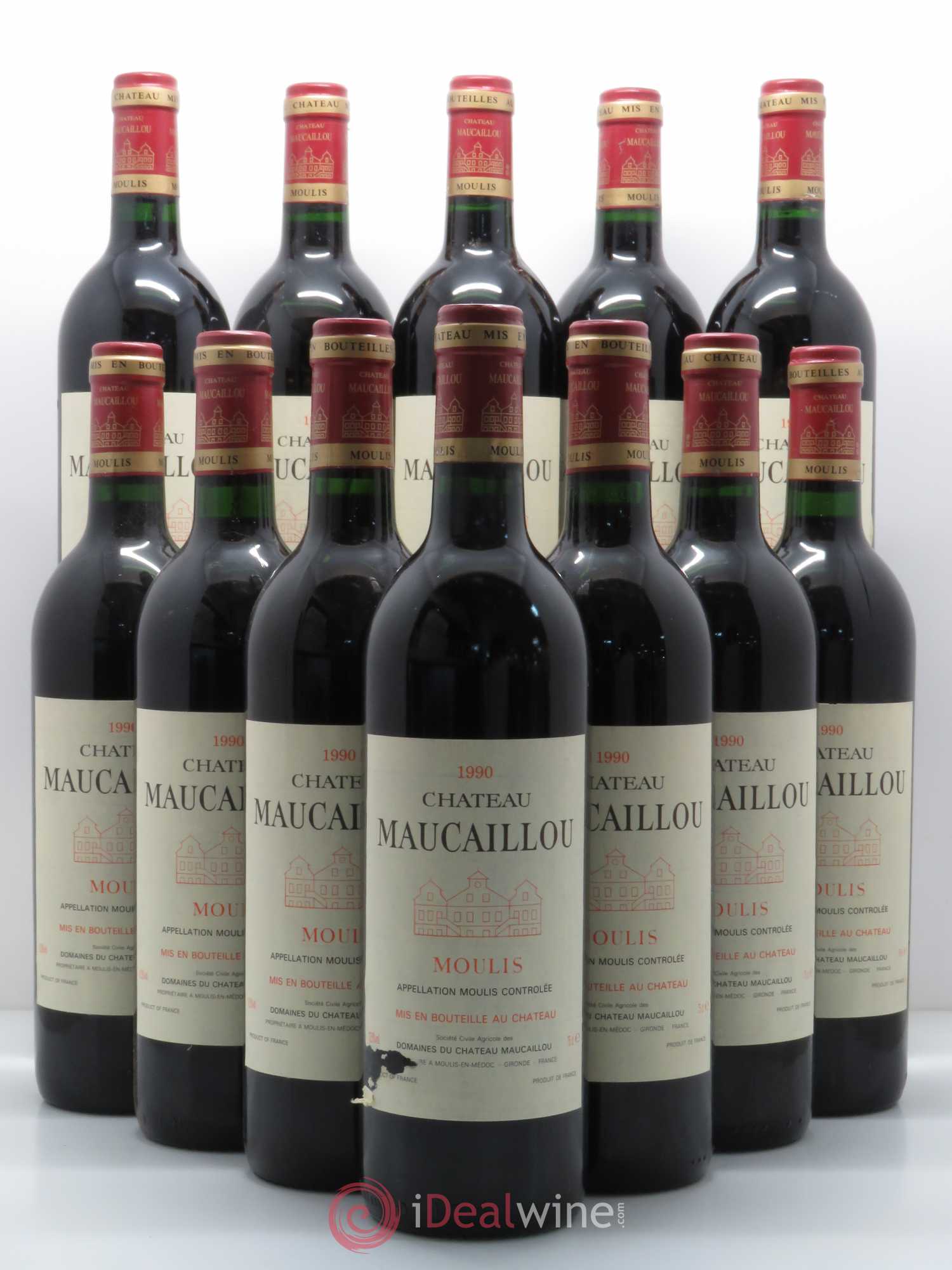 Château Maucaillou 1990 - Lot de 12 bouteilles - 0