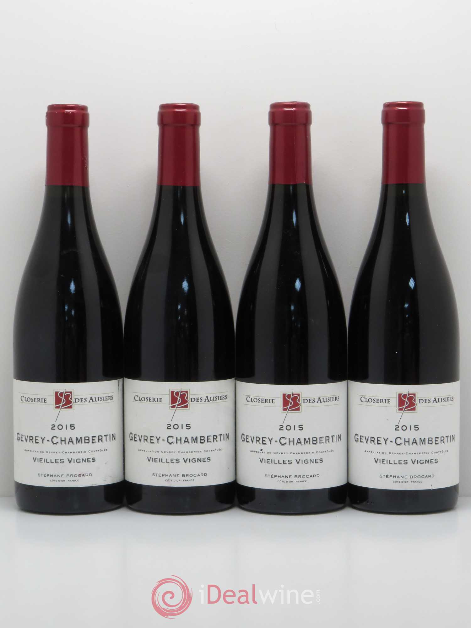 Gevrey-Chambertin Vieilles Vignes Closerie Des Alisiers Stephane Brocard 2015 - Lot de 4 bouteilles - 0