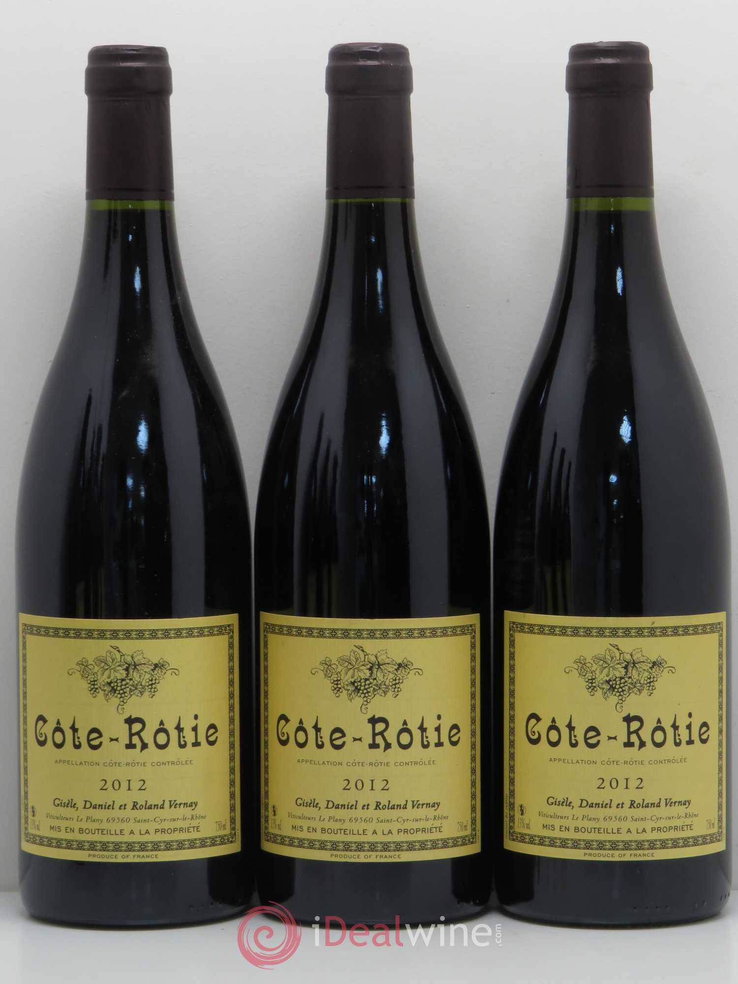 Côte-Rôtie Domaine Gisele Vernay 2012 - Posten von 6 Flaschen - 1