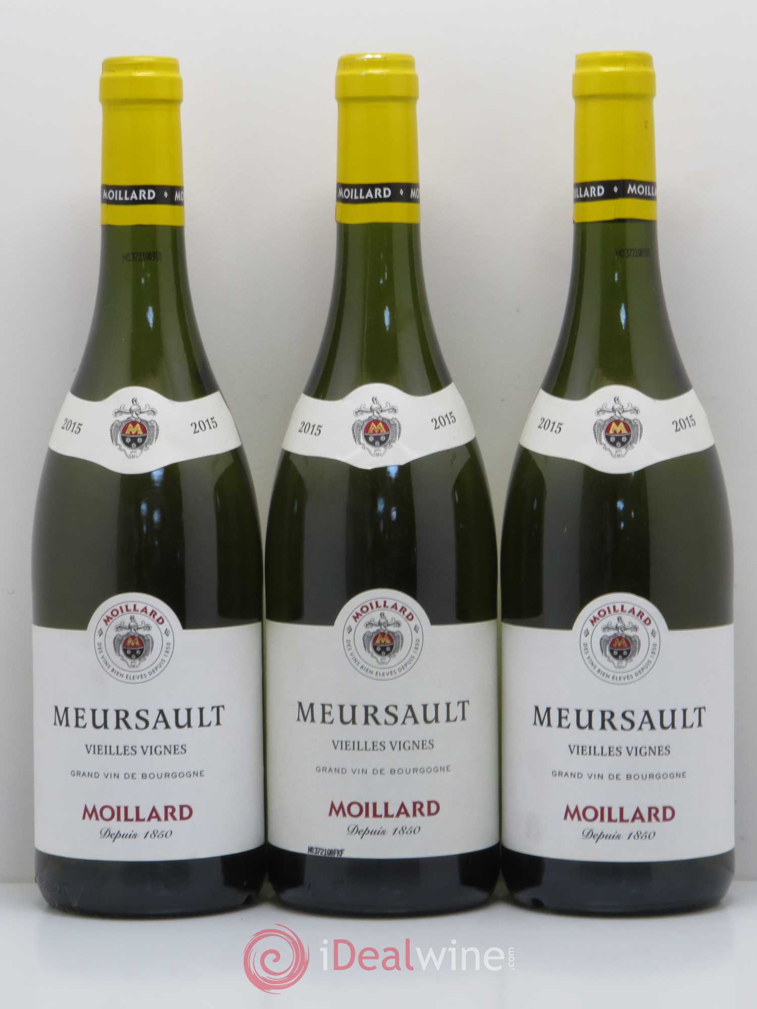 Meursault Vieilles Vignes Moillard 2015 - Posten von 6 Flaschen - 2