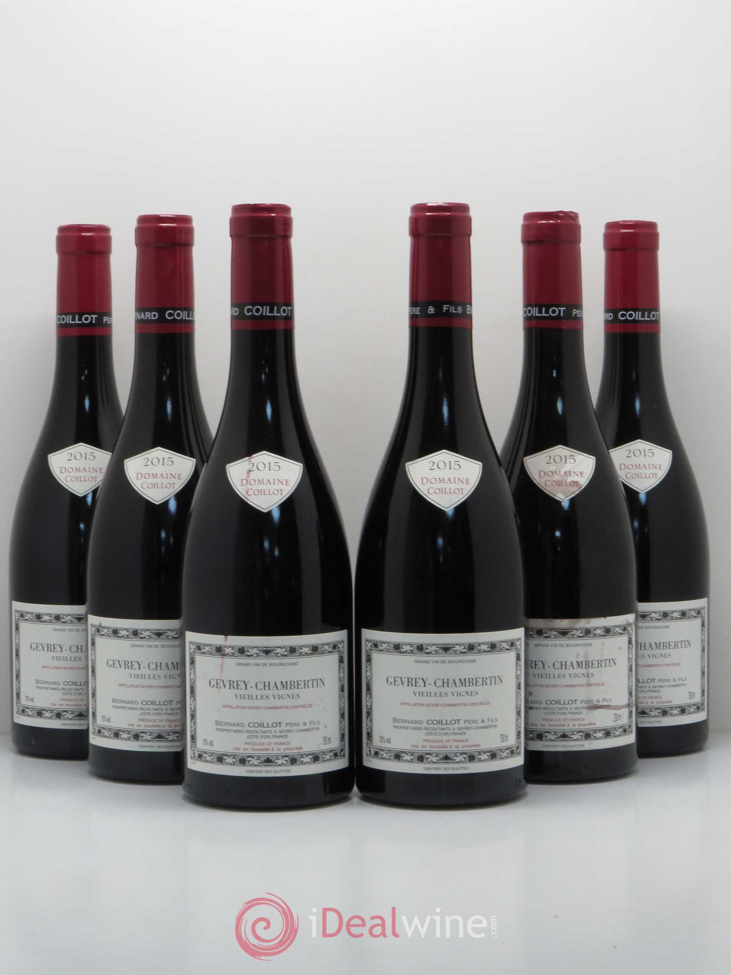 Gevrey-Chambertin Vieilles Vignes Bernard Coillot 2015 - Posten von 6 Flaschen - 0