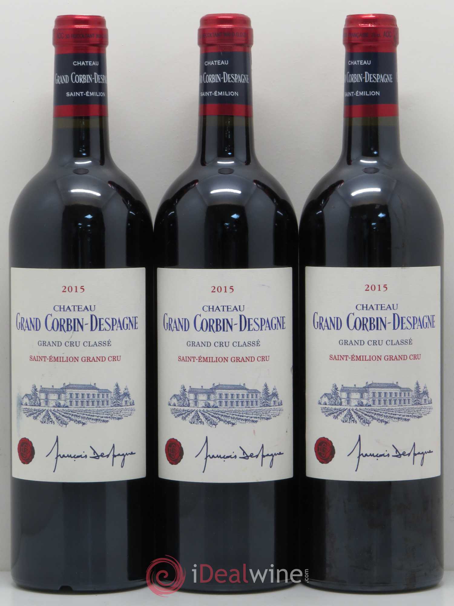 Château Grand Corbin Despagne Grand Cru Classé 2015 - Lot de 12 bouteilles - 2