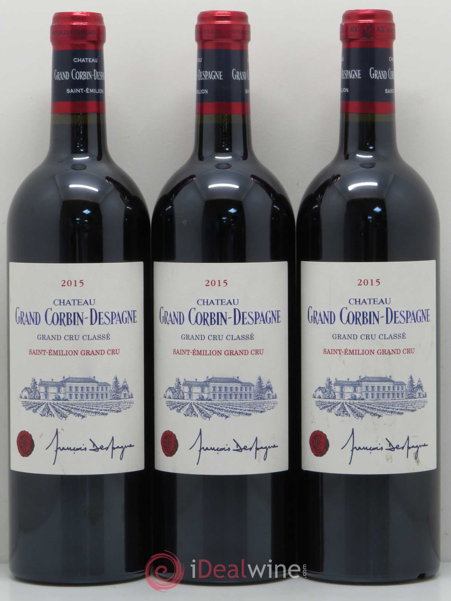 Château Grand Corbin Despagne Grand Cru Classé 2015 - Lot de 12 bouteilles - 4
