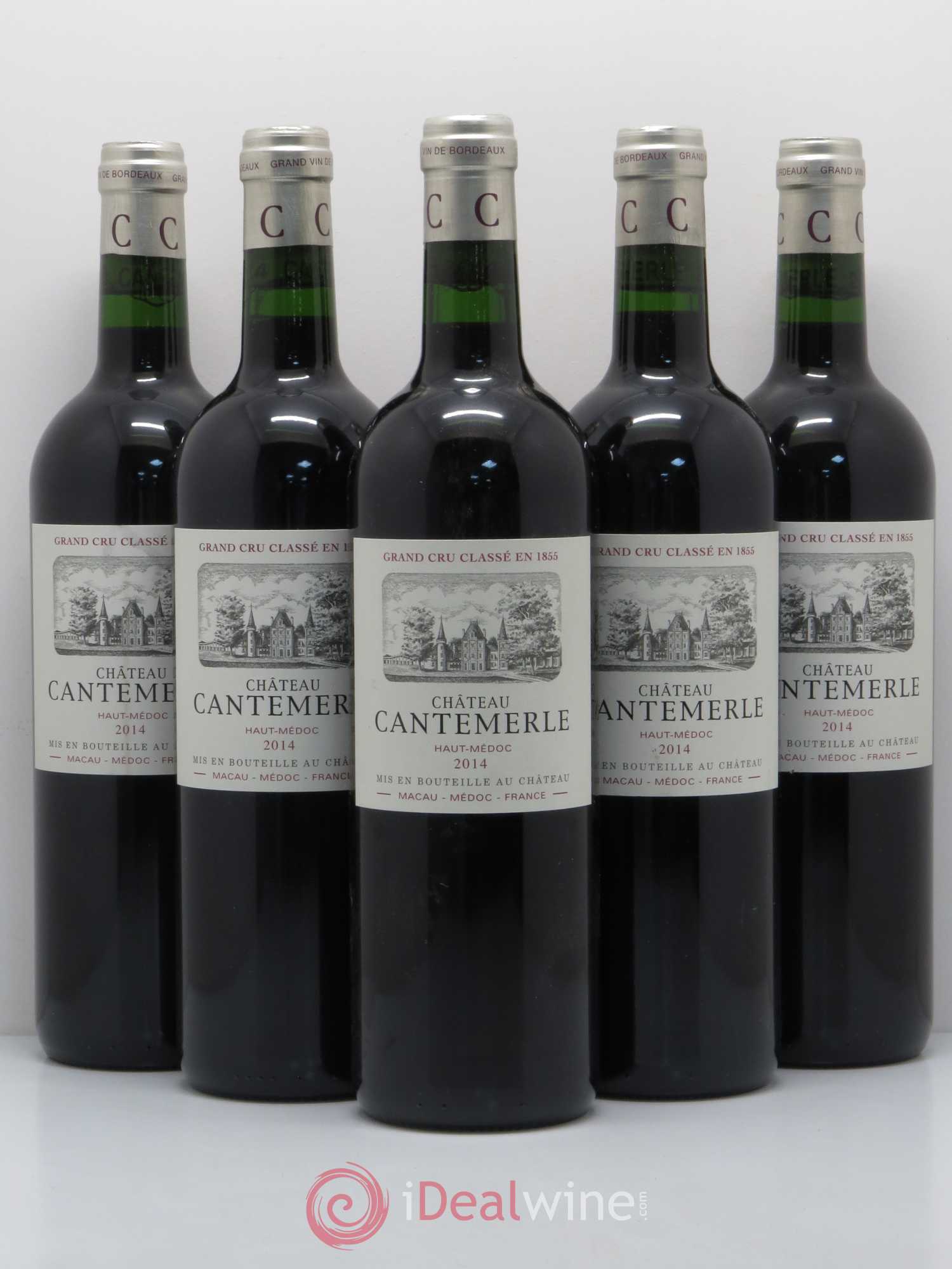 Château Cantemerle 5ème Grand Cru Classé 2014 - Lot de 5 bouteilles - 0