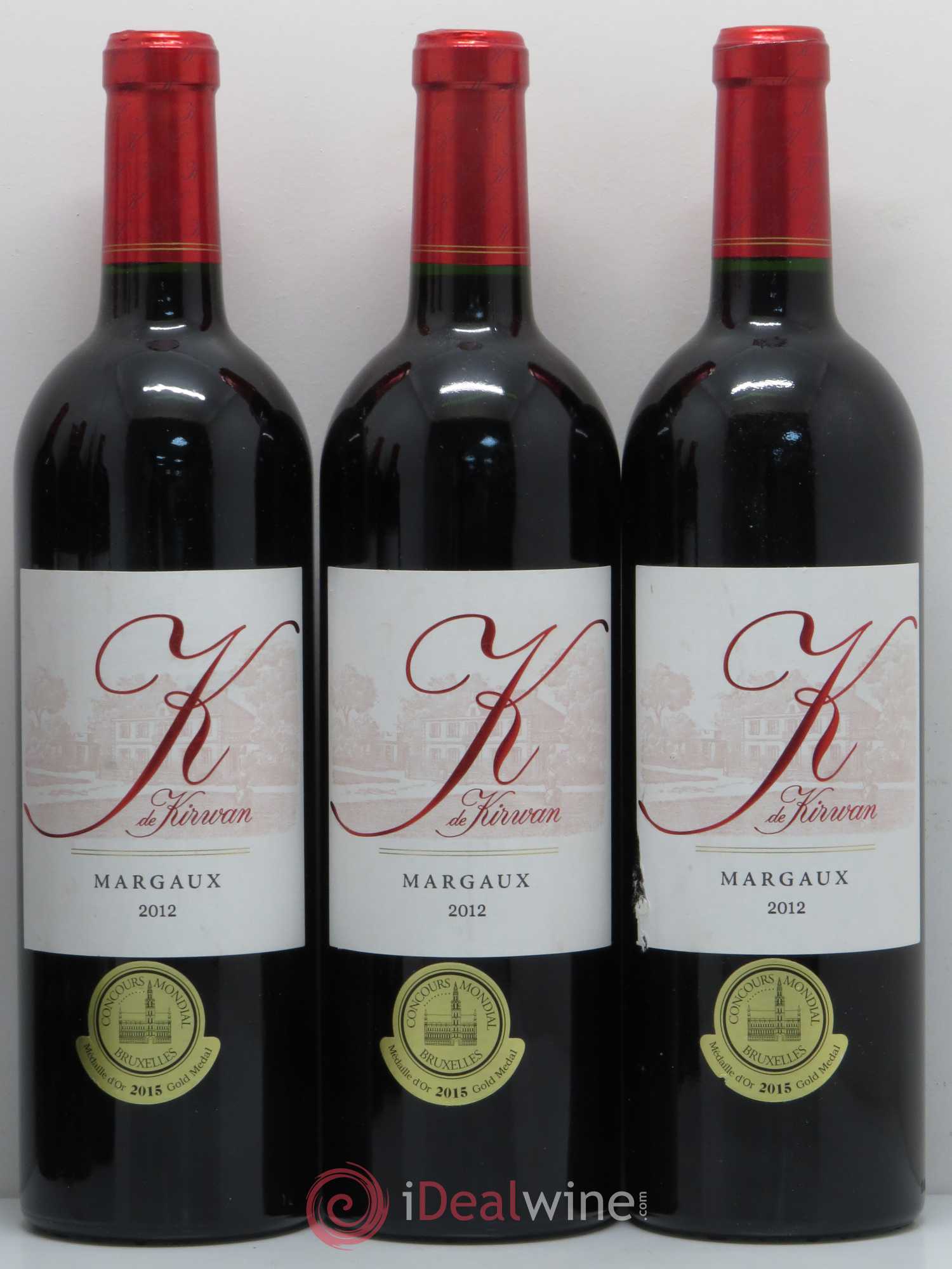 Bordeaux Margaux K de Kirwan 2012 - Posten von 6 Flaschen - 1