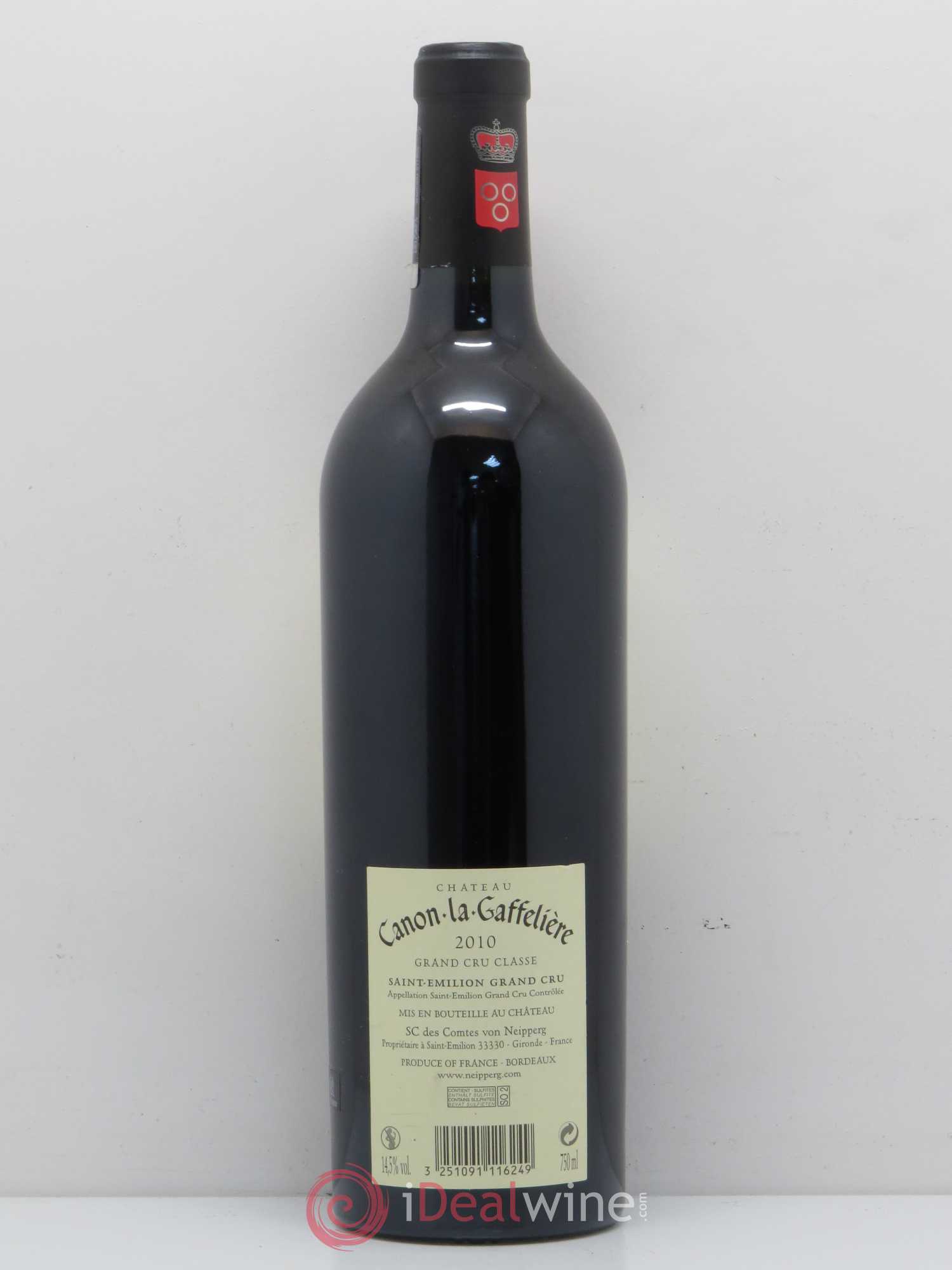 Château Canon la Gaffelière 1er Grand Cru Classé B 2010 - Lot de 1 bouteille - 1