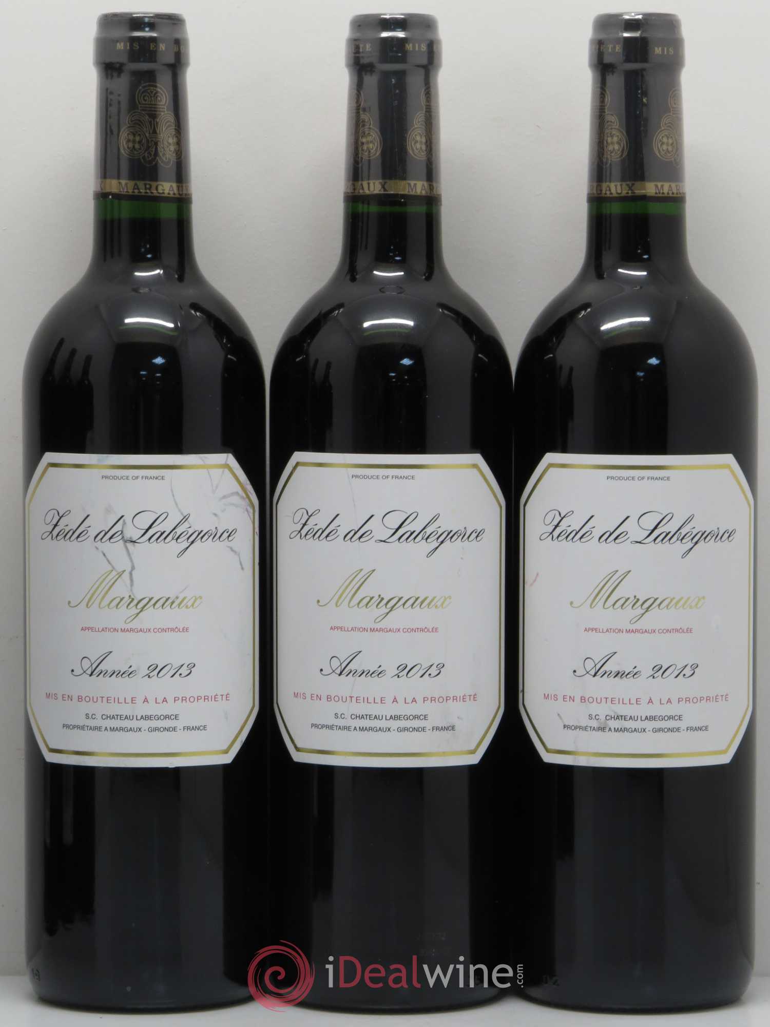 Bordeaux Margaux Zede De Labegorce 2013 - Posten von 6 Flaschen - 1