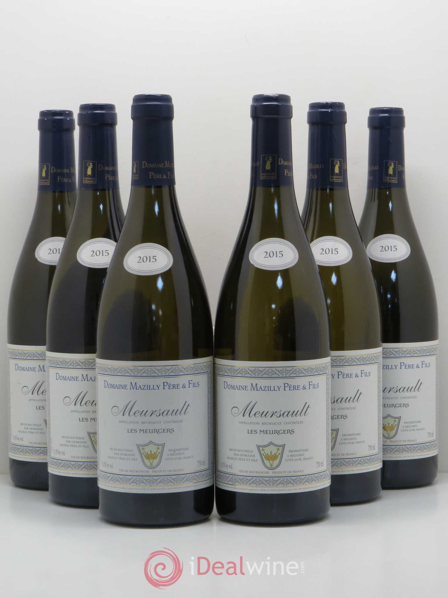 Meursault Les Meurgers - Domaine Mazilly 2015 - Posten von 6 Flaschen - 0