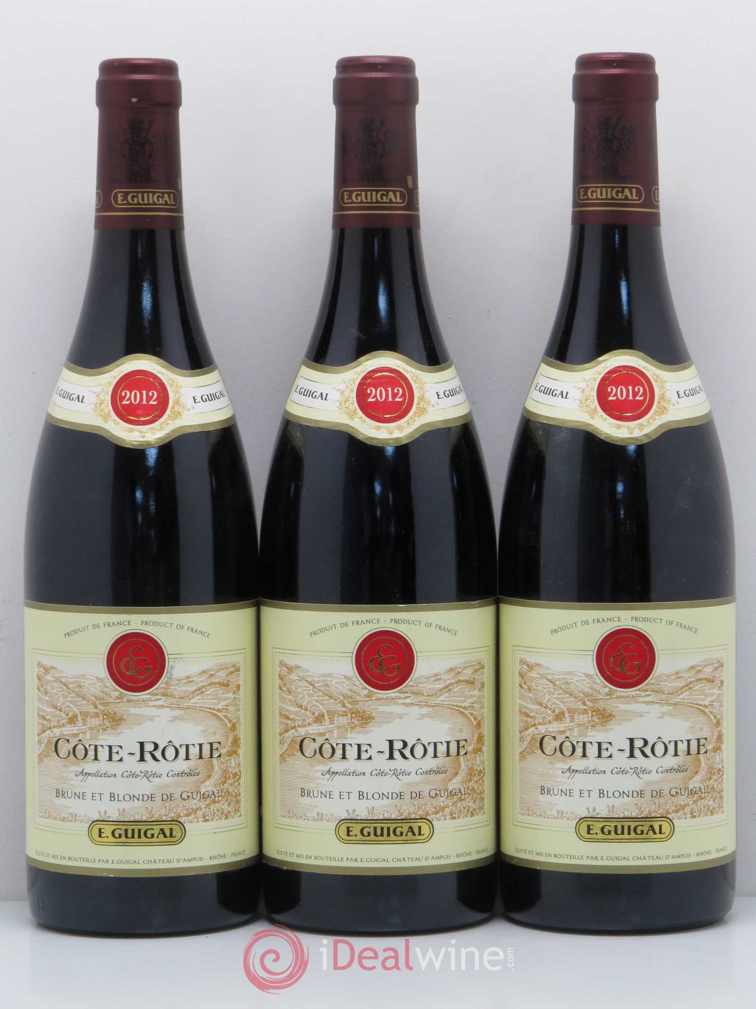 Côte-Rôtie Côtes Brune et Blonde Guigal 2012 - Lot de 3 bouteilles - 0
