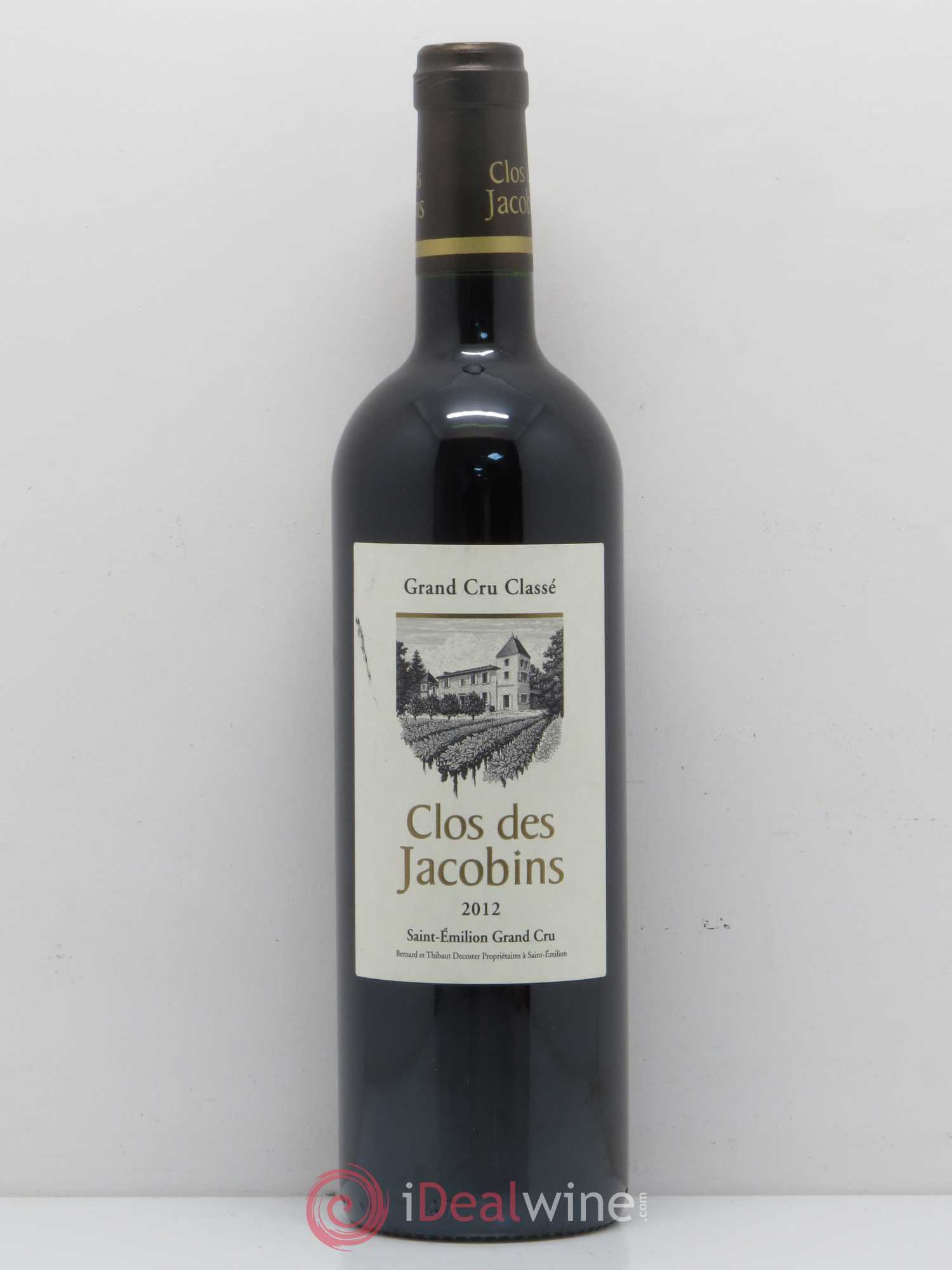 Château Clos des Jacobins Grand Cru Classé 2012 - Lot de 1 bouteille - 0