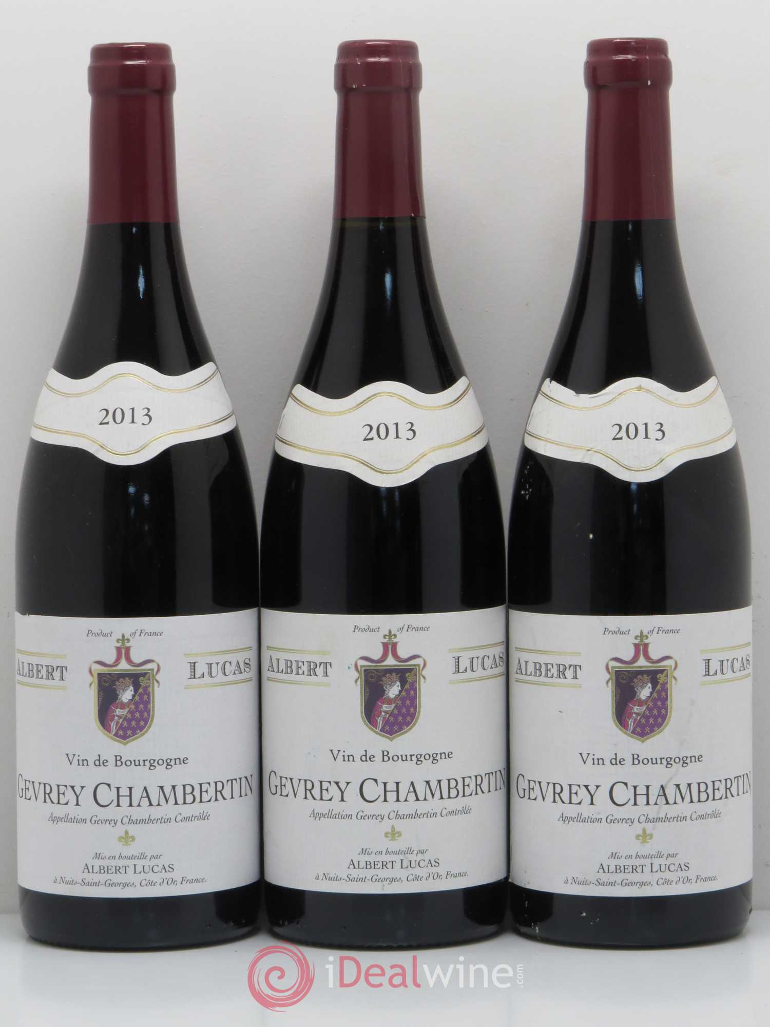 Gevrey-Chambertin Albert Lucas 2013 - Lot de 3 bouteilles - 0