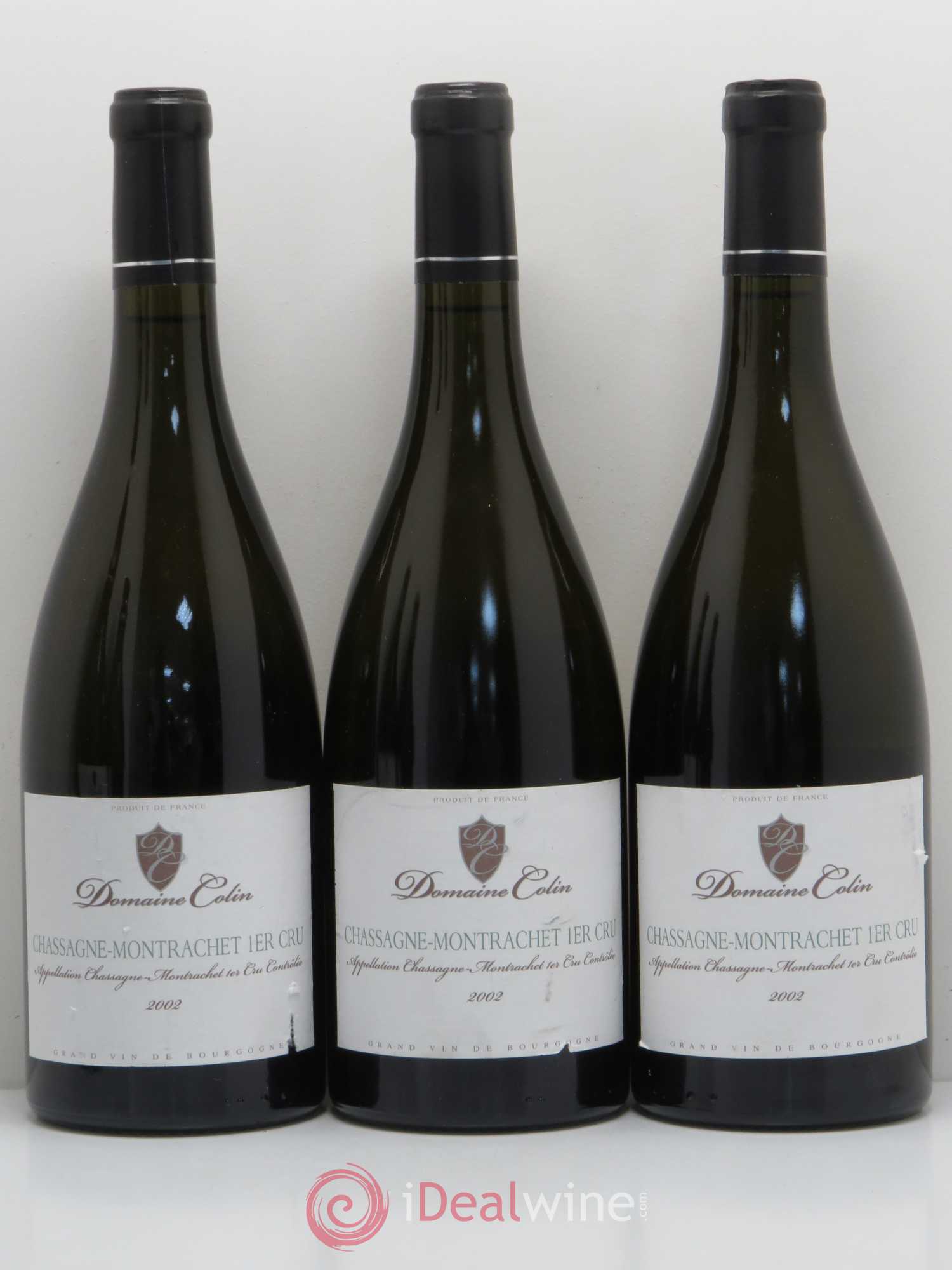 Chassagne-Montrachet 1er Cru Domaine Colin 2002 - Lot de 5 bouteilles - 1