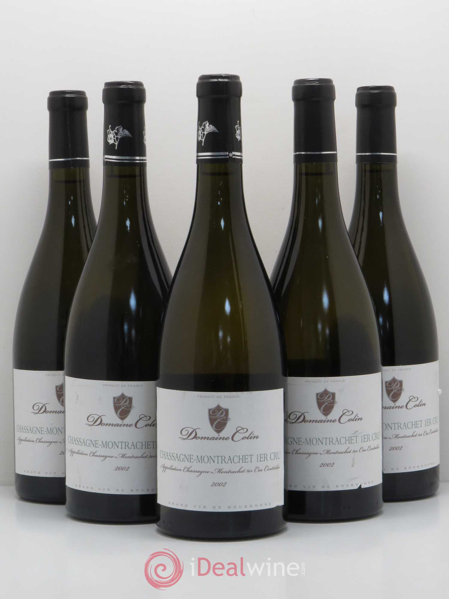 Chassagne-Montrachet 1er Cru Domaine Colin 2002 - Lot de 5 bouteilles - 0