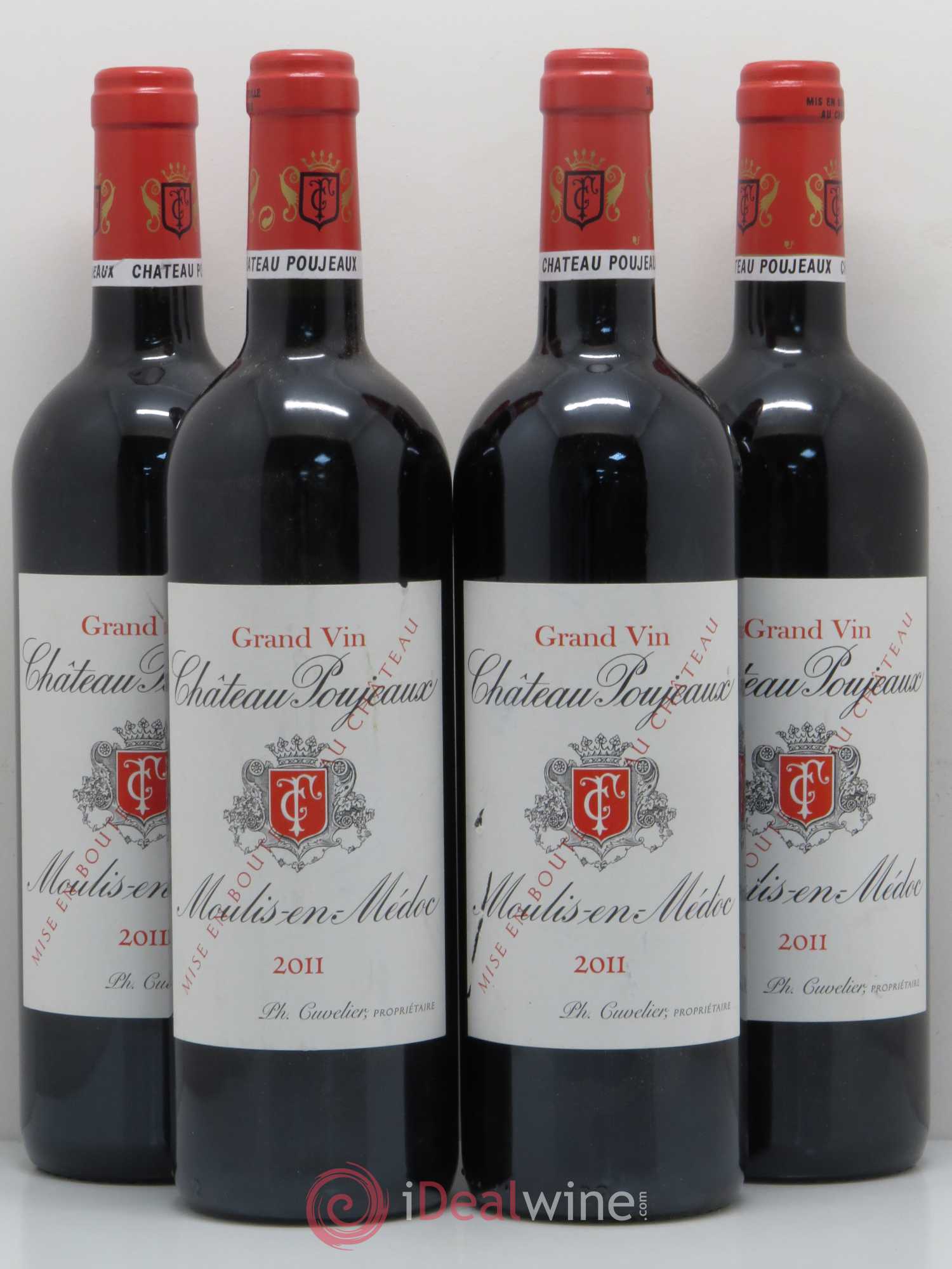 Château Poujeaux 2011 - Lot de 4 bouteilles - 0