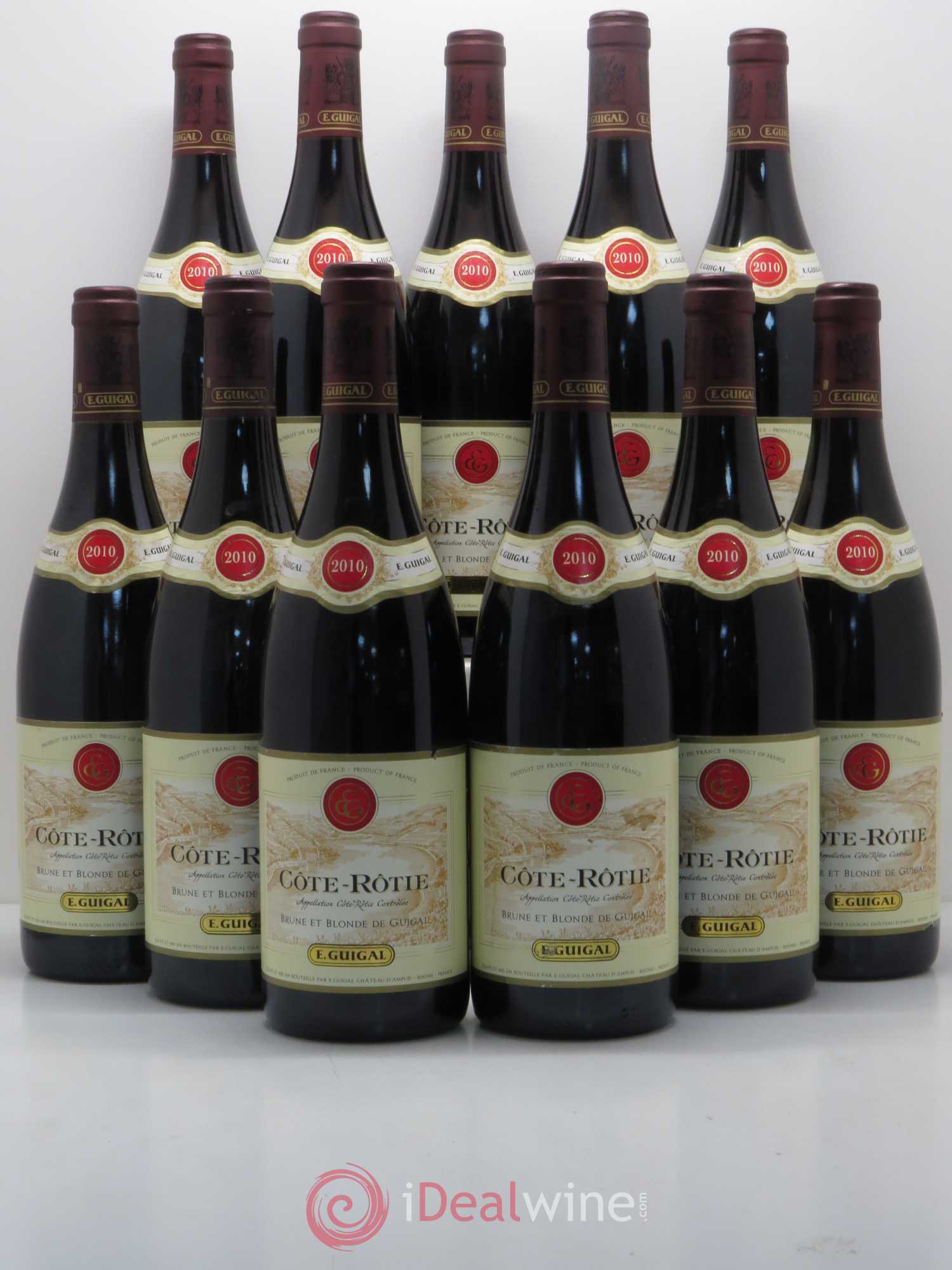 Côte-Rôtie Côtes Brune et Blonde Guigal 2010 - Lot de 11 bouteilles - 0
