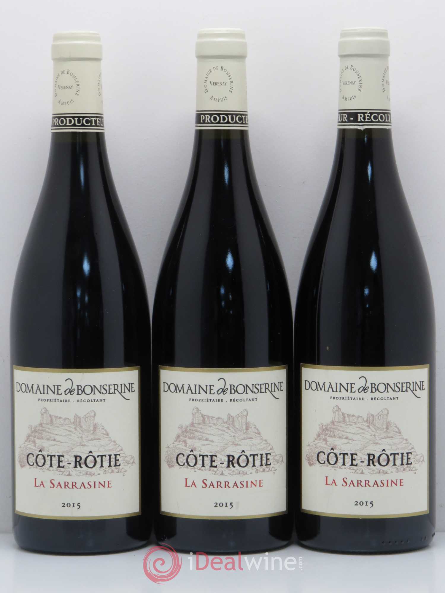 Côte-Rôtie La Sarrasine Bonserine (Domaine de) 2015 - Lot de 3 bouteilles - 0