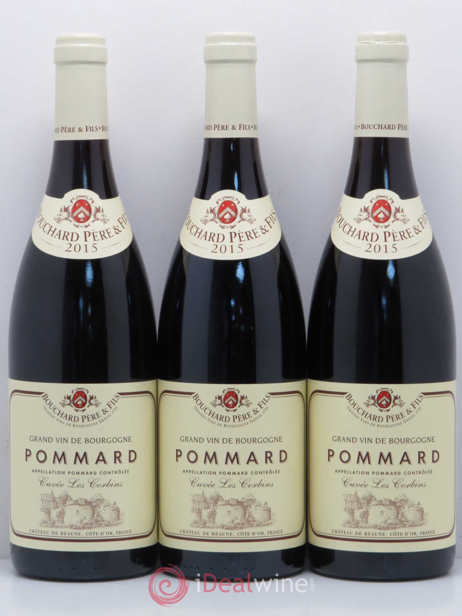 Pommard Les Corbains Château de Beaune Bouchard Père et Fils 2015 - Posten von 3 Flaschen - 0