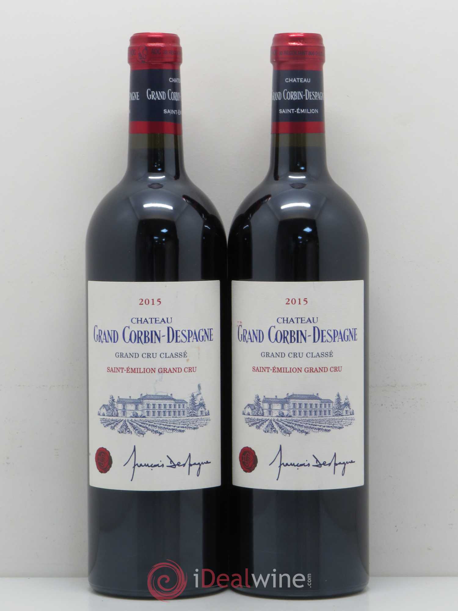 Château Grand Corbin Despagne Grand Cru Classé 2015 - Lot de 5 bouteilles - 2