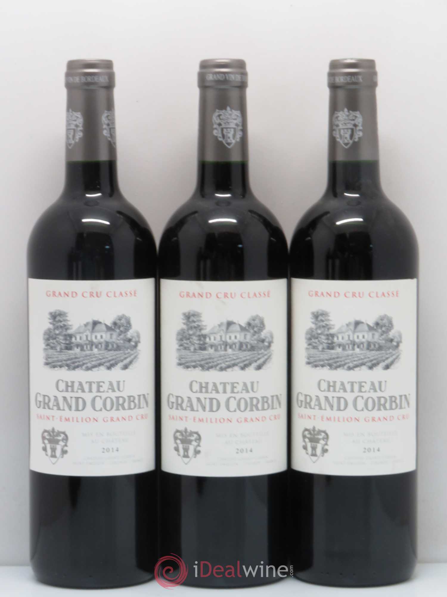 Château Grand Corbin Grand Cru Classé 2014 - Lot de 6 bouteilles - 1