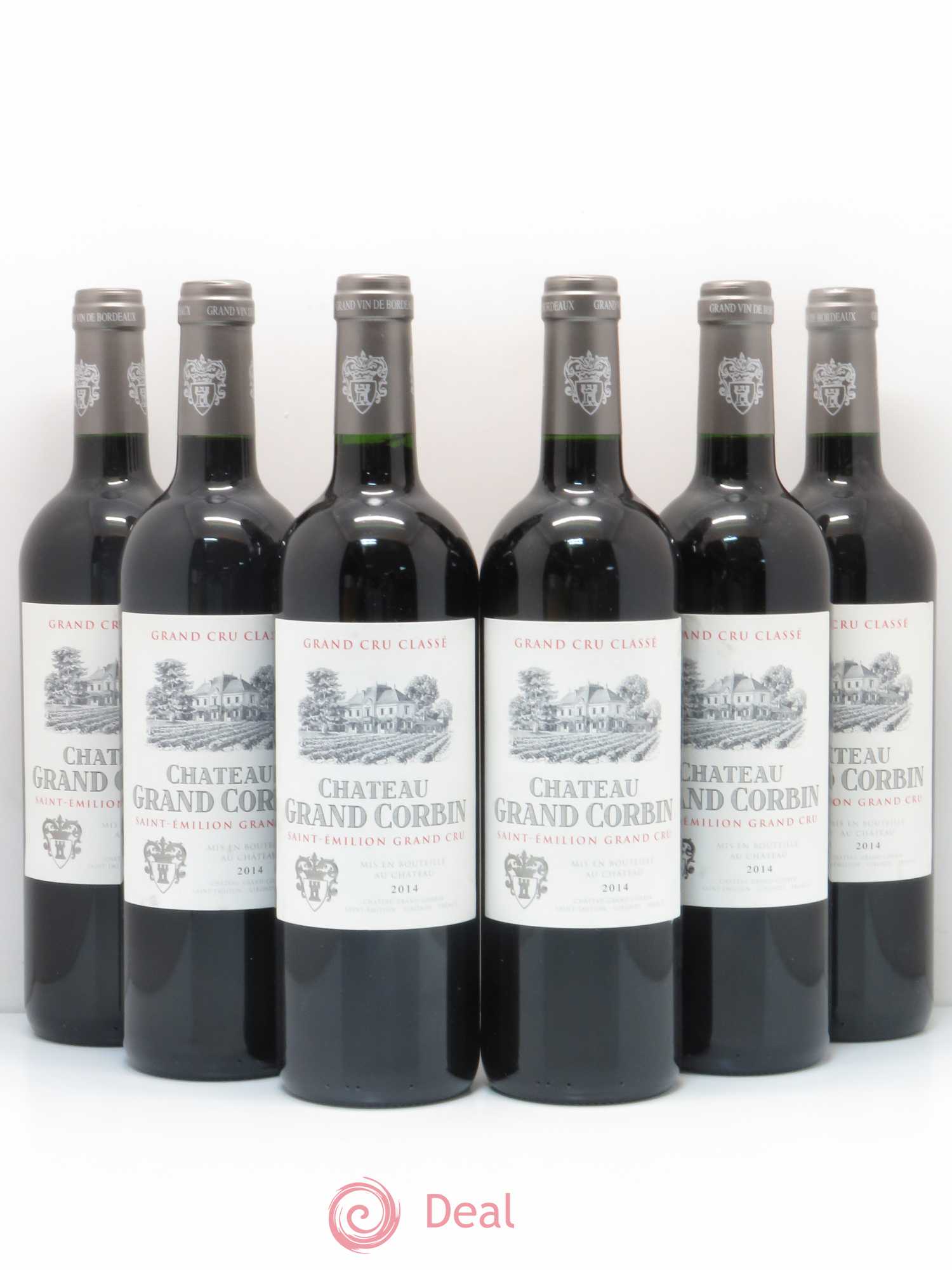 Château Grand Corbin Grand Cru Classé 2014 - Lot de 6 bouteilles - 0