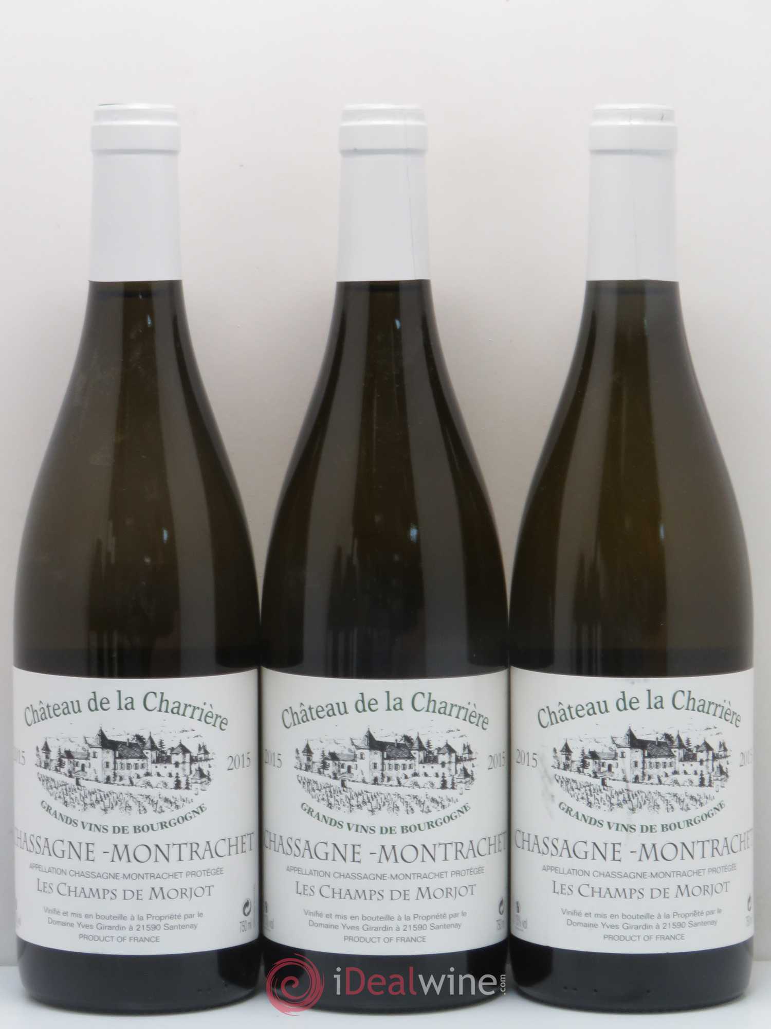 Chassagne-Montrachet Les Champs De Morjot Château De La Charriere 2015 - Lot de 6 bouteilles - 1