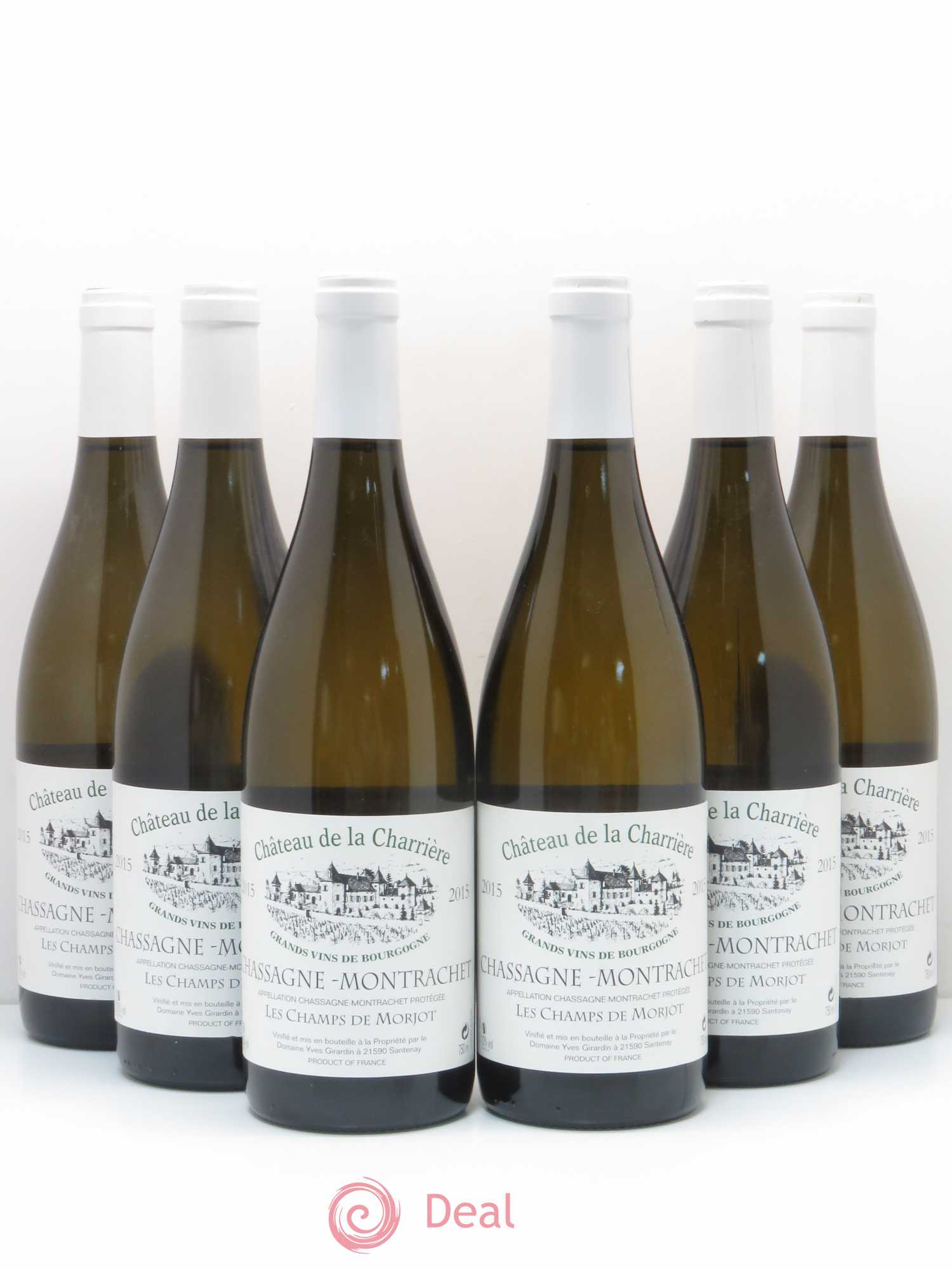 Chassagne-Montrachet Les Champs De Morjot Château De La Charriere 2015 - Lot de 6 bouteilles - 0