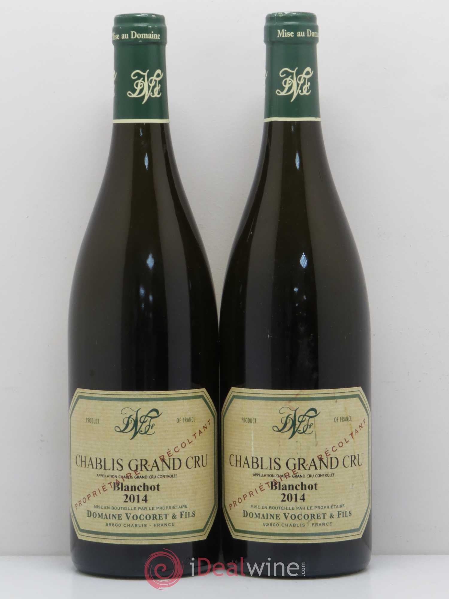 Chablis Grand Cru Blanchot Domaine Vocoret & Fils 2014 - Lot de 4 bouteilles - 2