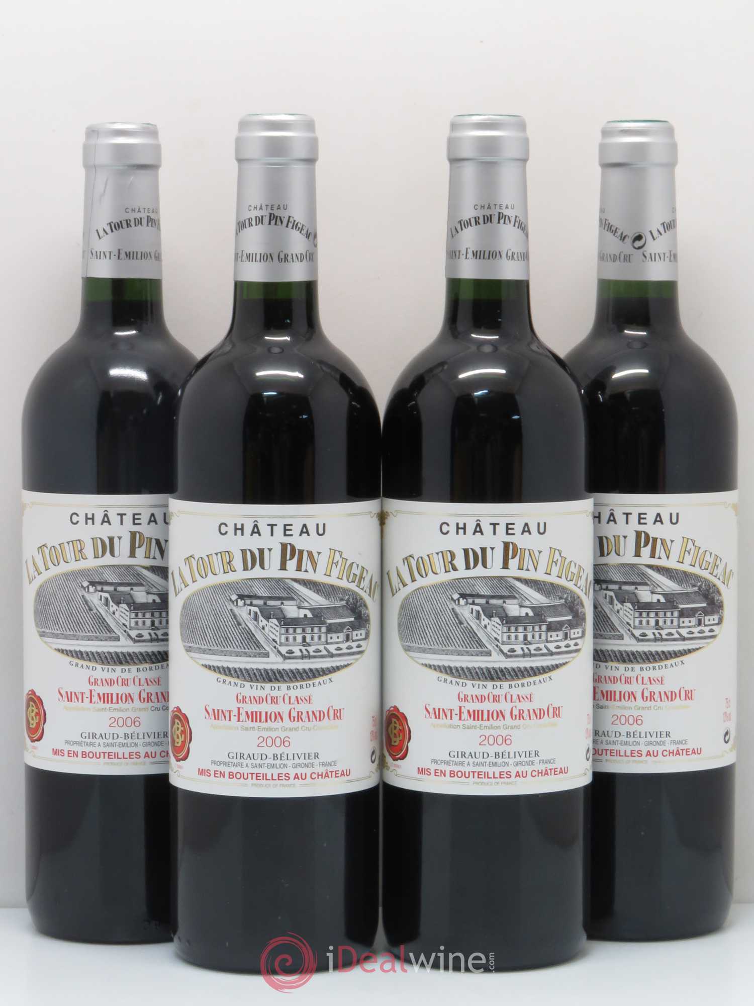 Château la Tour du Pin Figeac 2006 - Lot de 4 bouteilles - 0