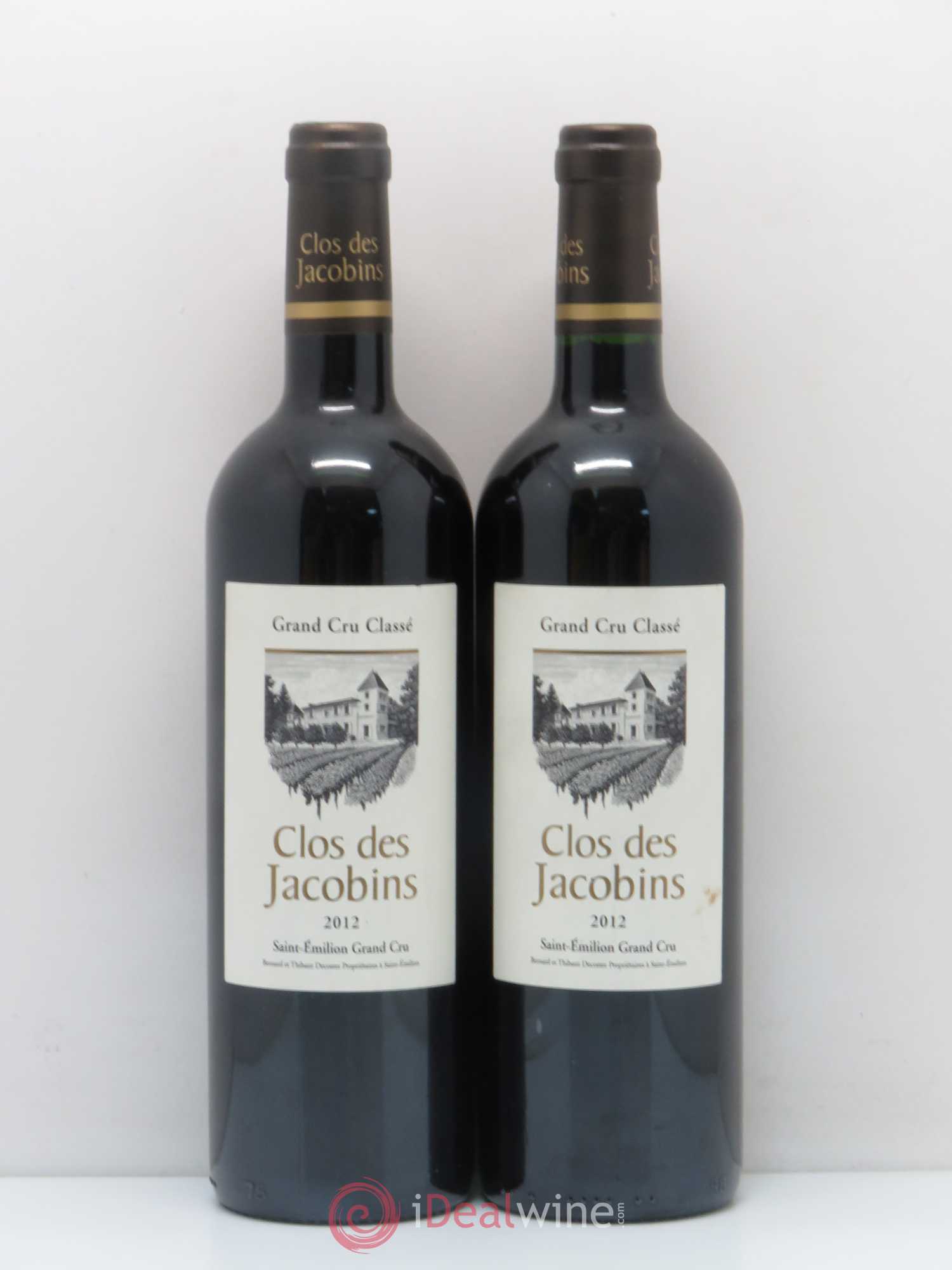Château Clos des Jacobins Grand Cru Classé 2012 - Lot de 2 bouteilles - 0