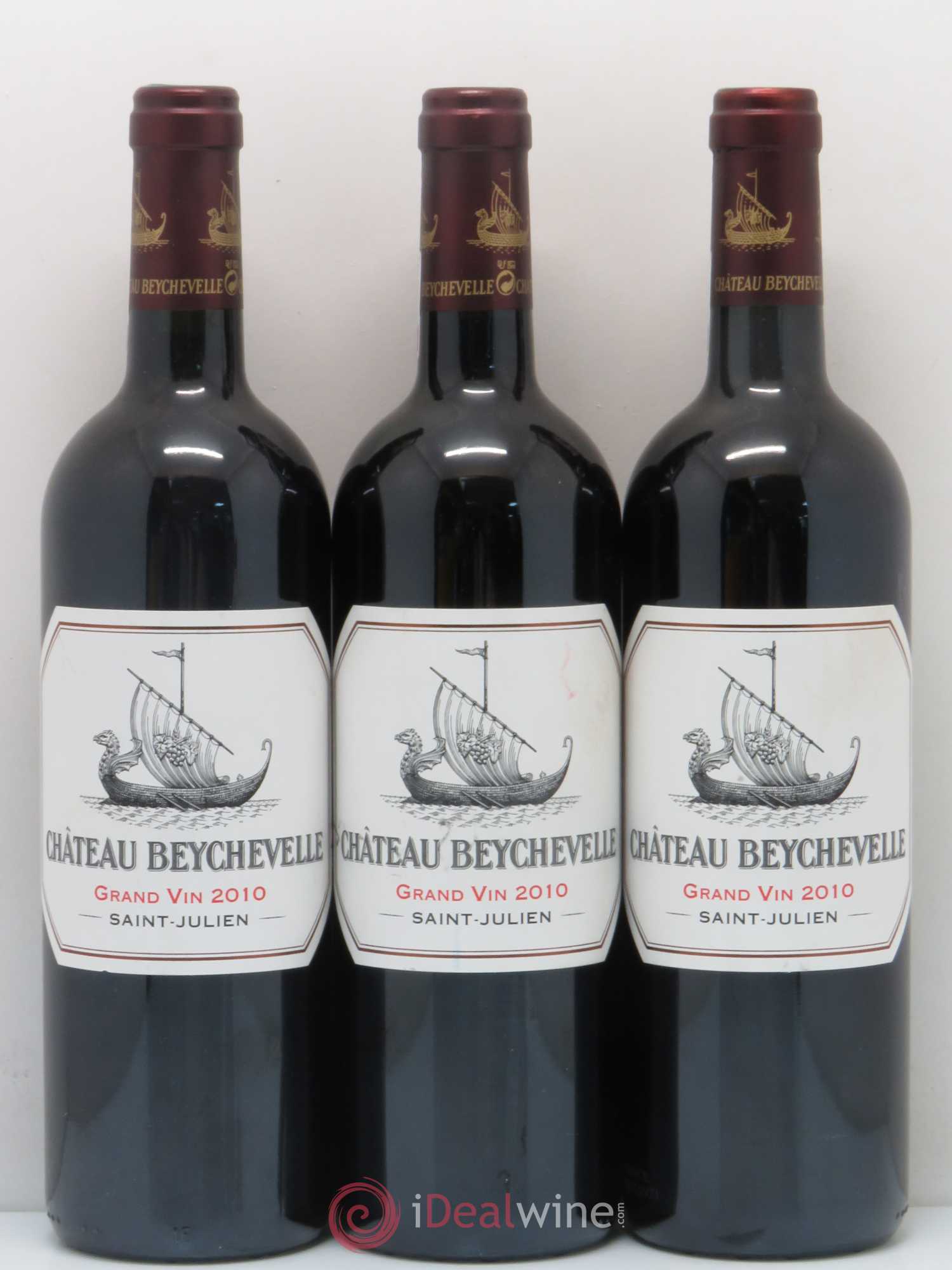 Château Beychevelle 4ème Grand Cru Classé 2010 - Lot de 3 bouteilles - 0