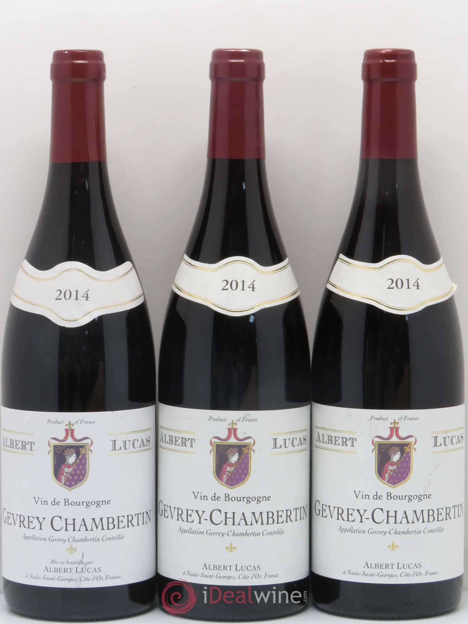 Gevrey-Chambertin Albert Lucas 2014 - Lot de 3 bouteilles - 0