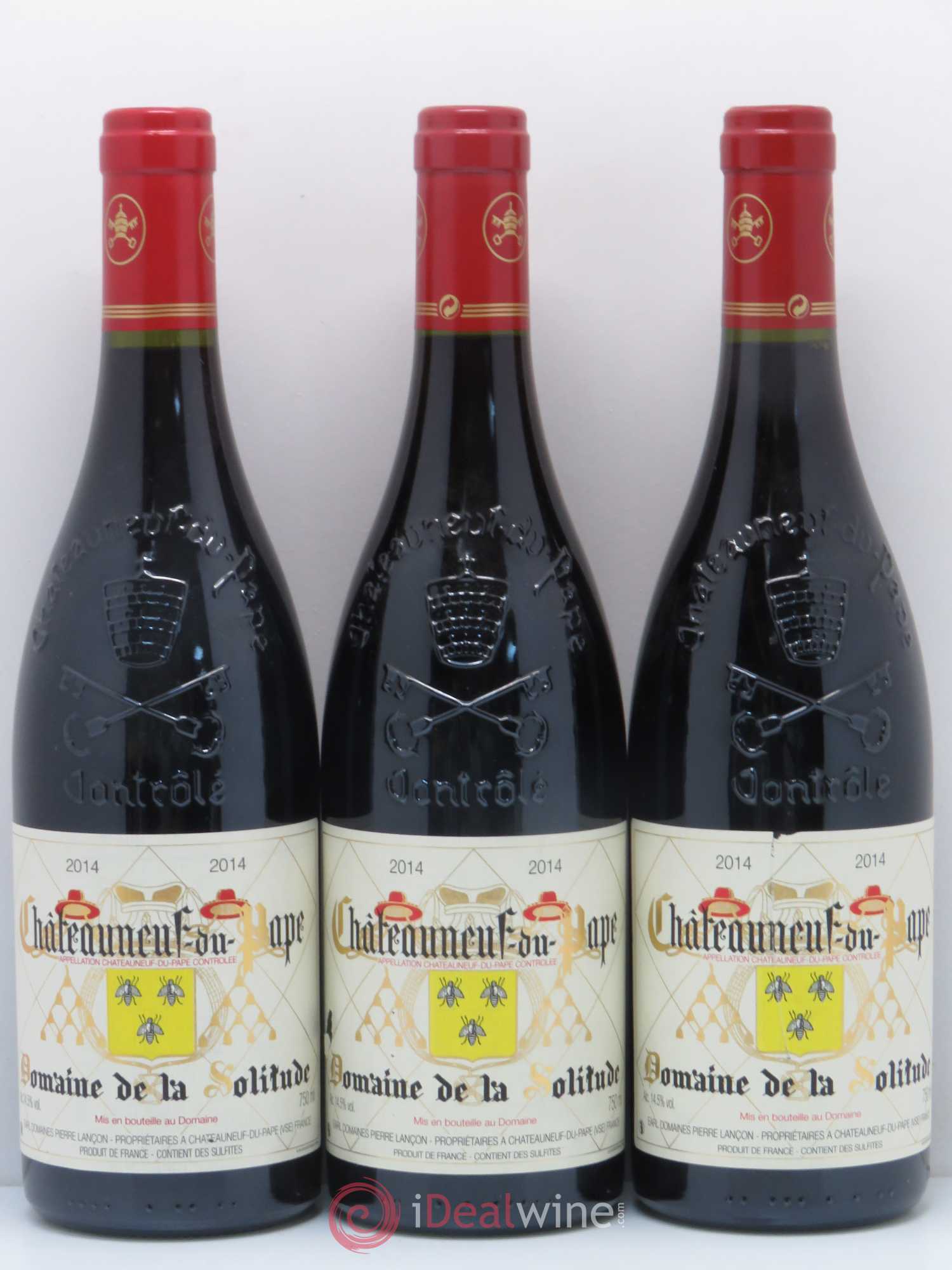 Châteauneuf-du-Pape Domaine de la solitude 2014 - Posten von 3 Flaschen - 0