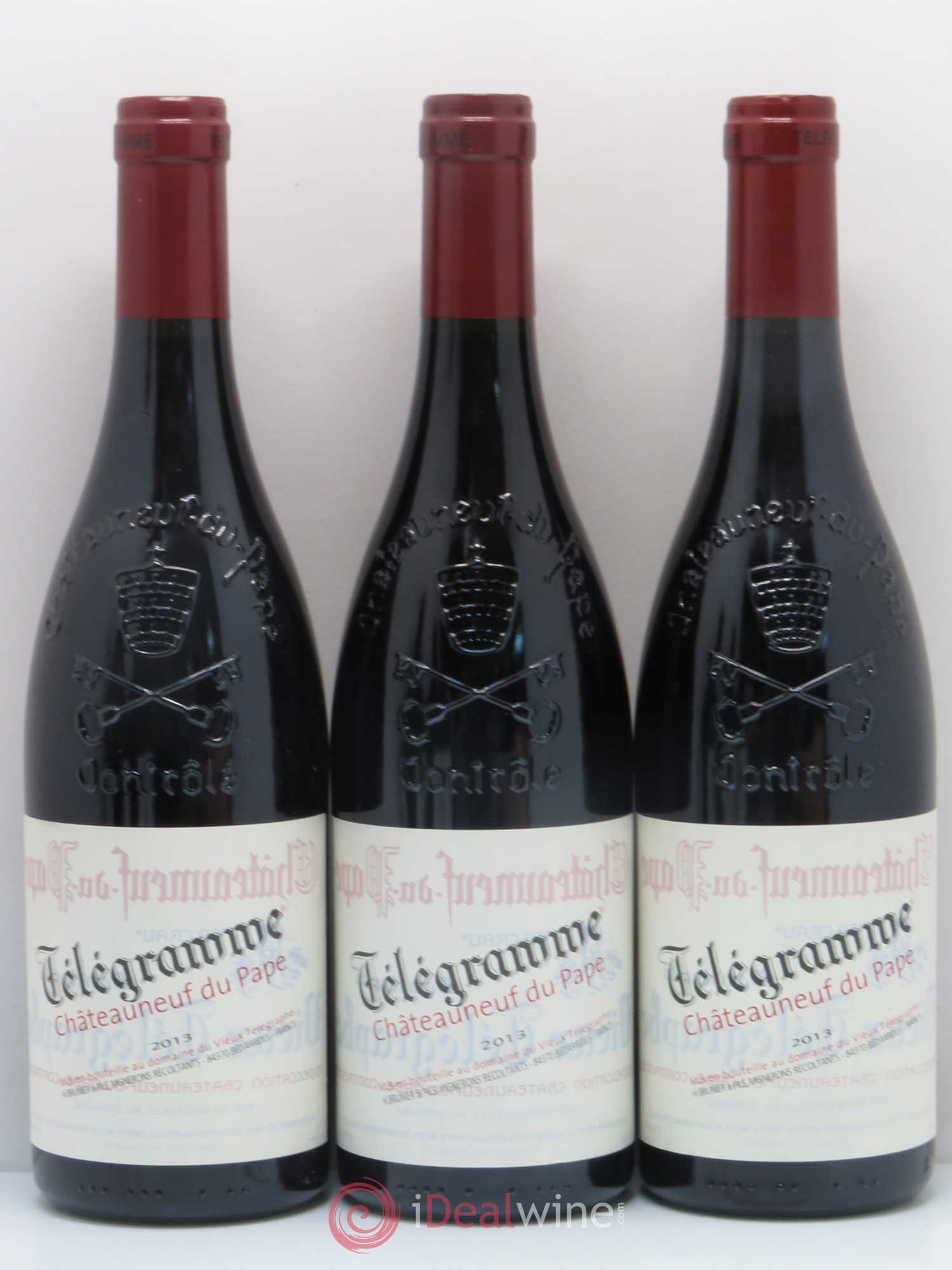 Châteauneuf-du-Pape Télégramme Vignobles Brunier 2013 - Lot de 6 bouteilles - 1