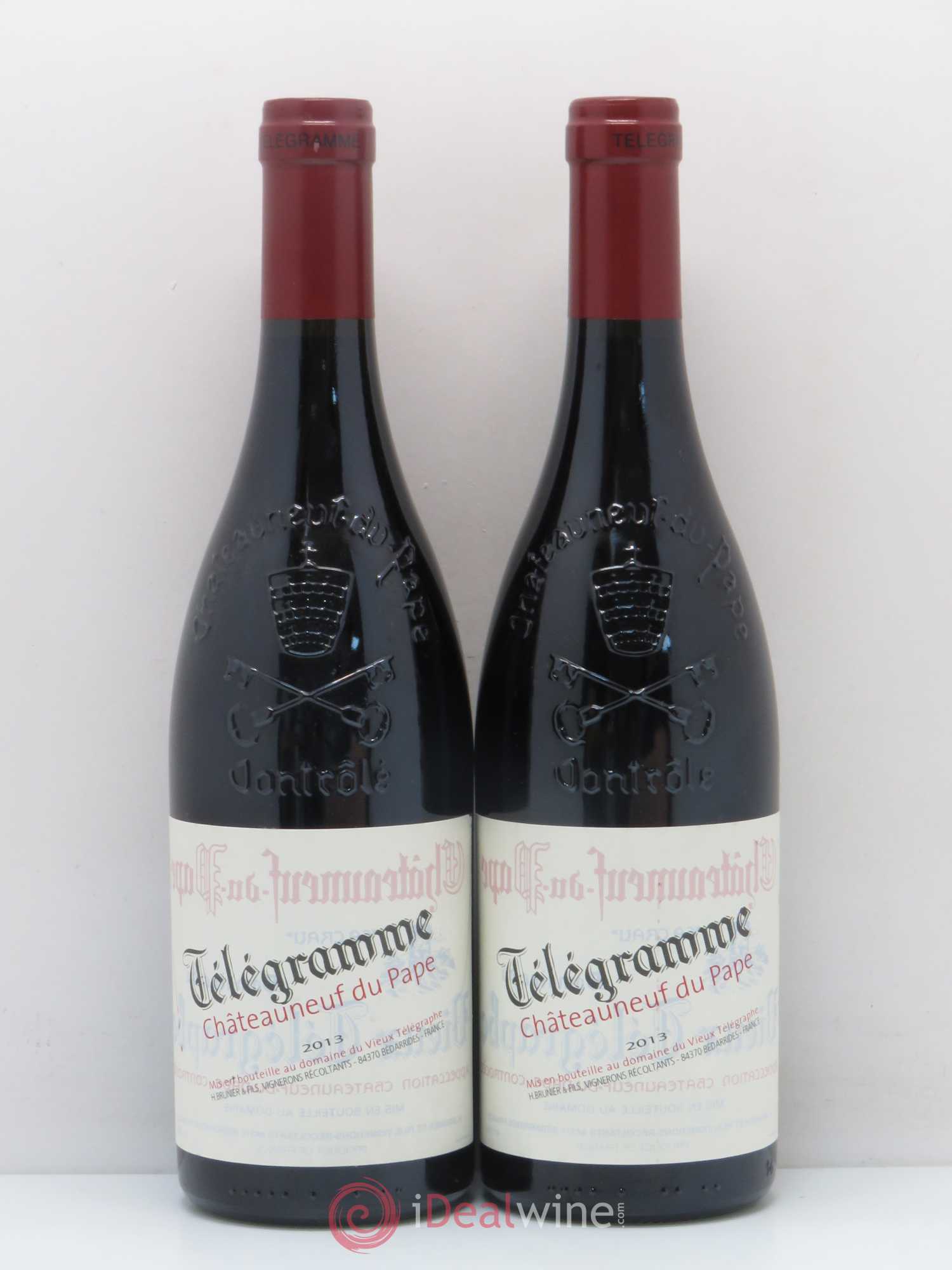 Châteauneuf-du-Pape Télégramme Vignobles Brunier 2013 - Lot de 5 bouteilles - 2
