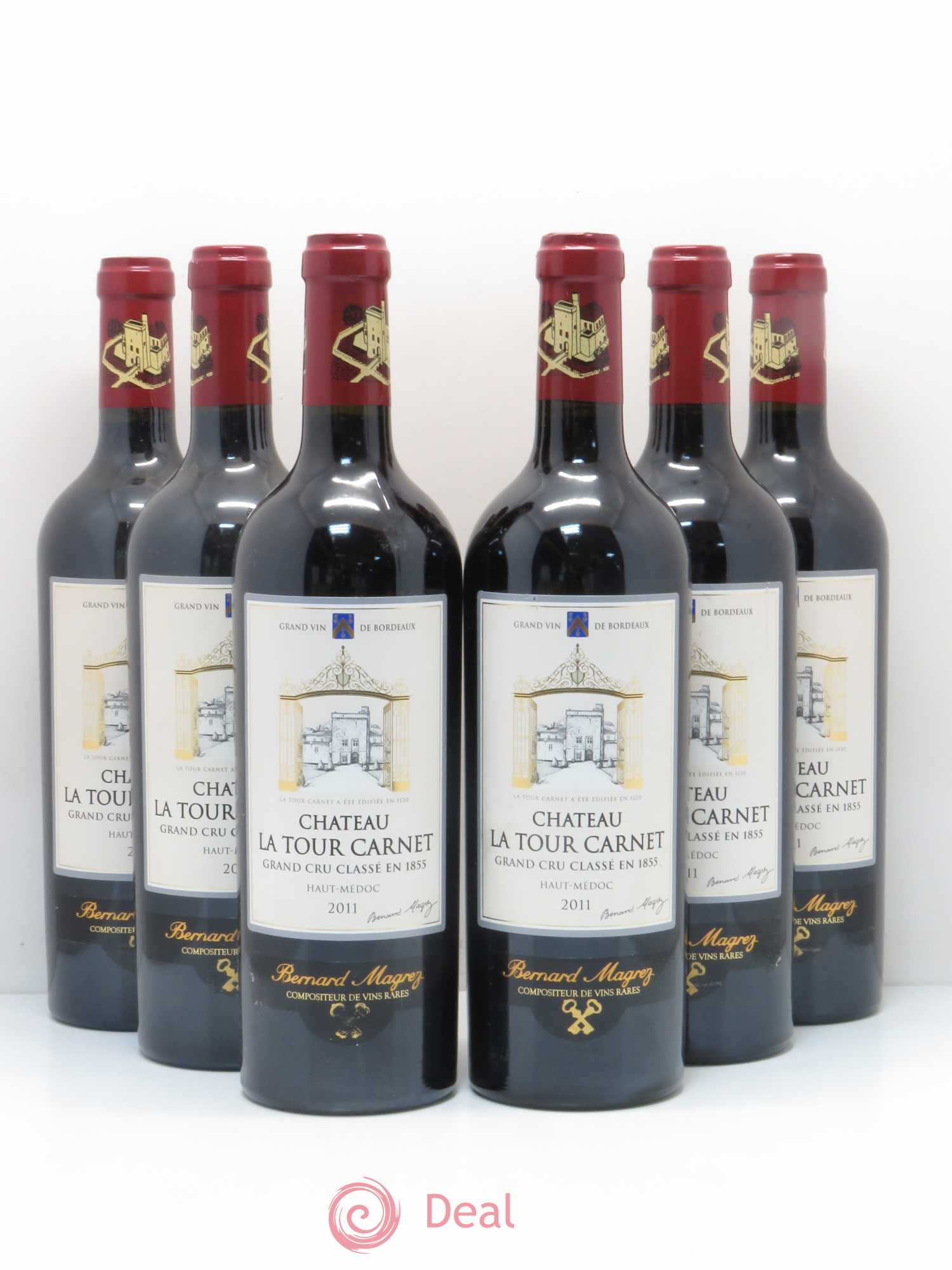 Château la Tour Carnet 4ème Grand Cru Classé 2011 - Lot de 6 bouteilles - 0