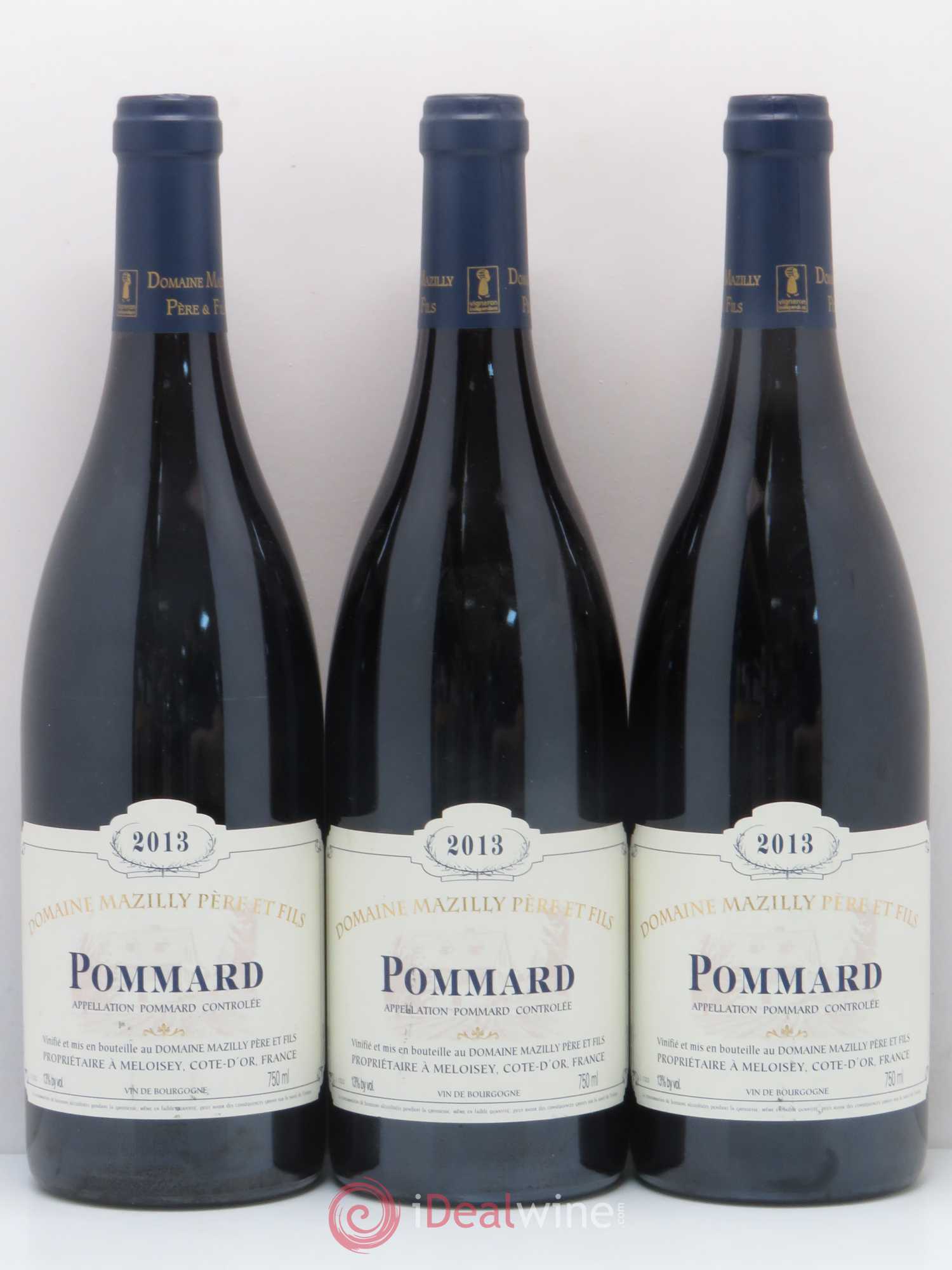 Pommard Domaine Mazilly Père et Fils 2013 - Posten von 3 Flaschen - 0