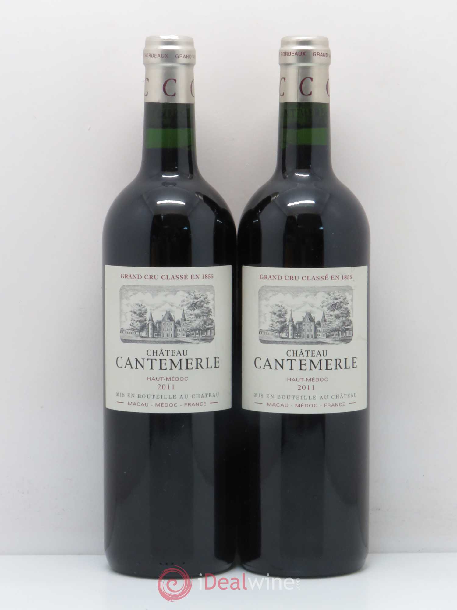 Château Cantemerle 5ème Grand Cru Classé 2011 - Lot de 2 bouteilles - 0