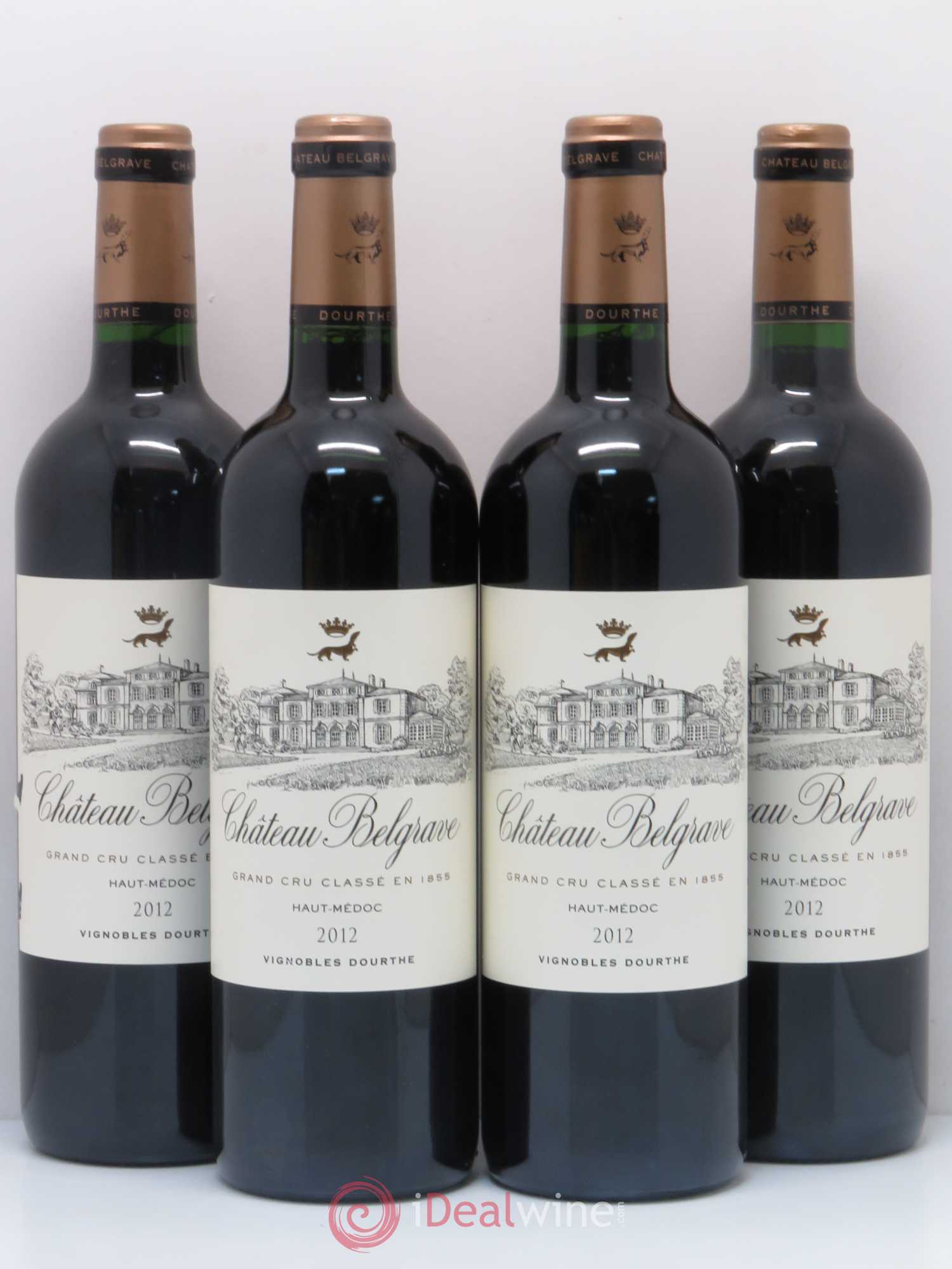 Château Belgrave 5ème Grand Cru Classé 2012 - Lot de 4 bouteilles - 0