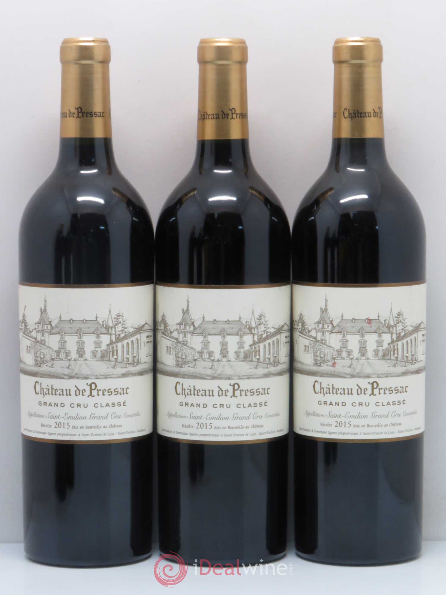 Château de Pressac Grand Cru Classé 2015 - Lot de 5 bouteilles - 1