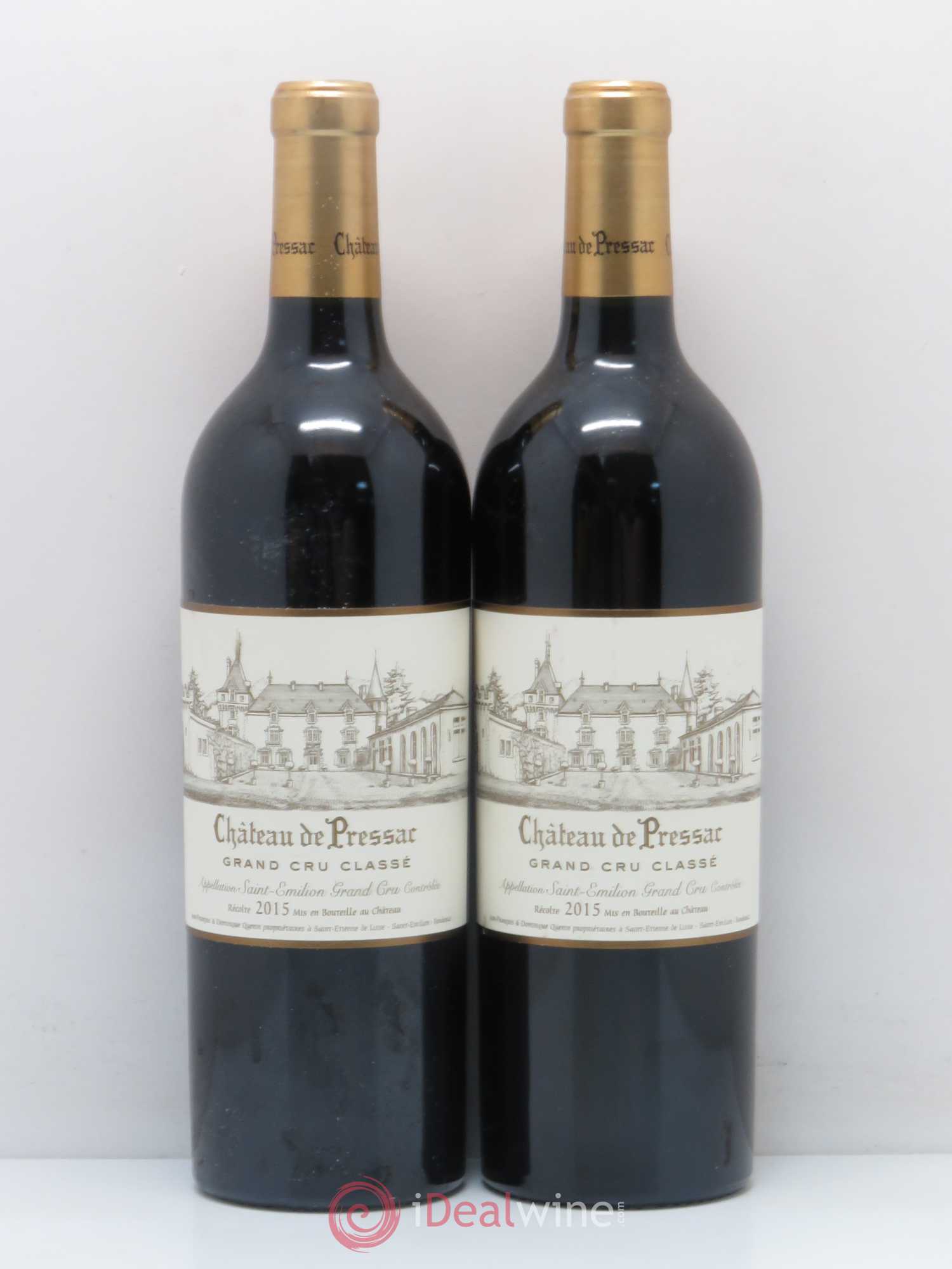 Château de Pressac Grand Cru Classé 2015 - Lot de 5 bouteilles - 2