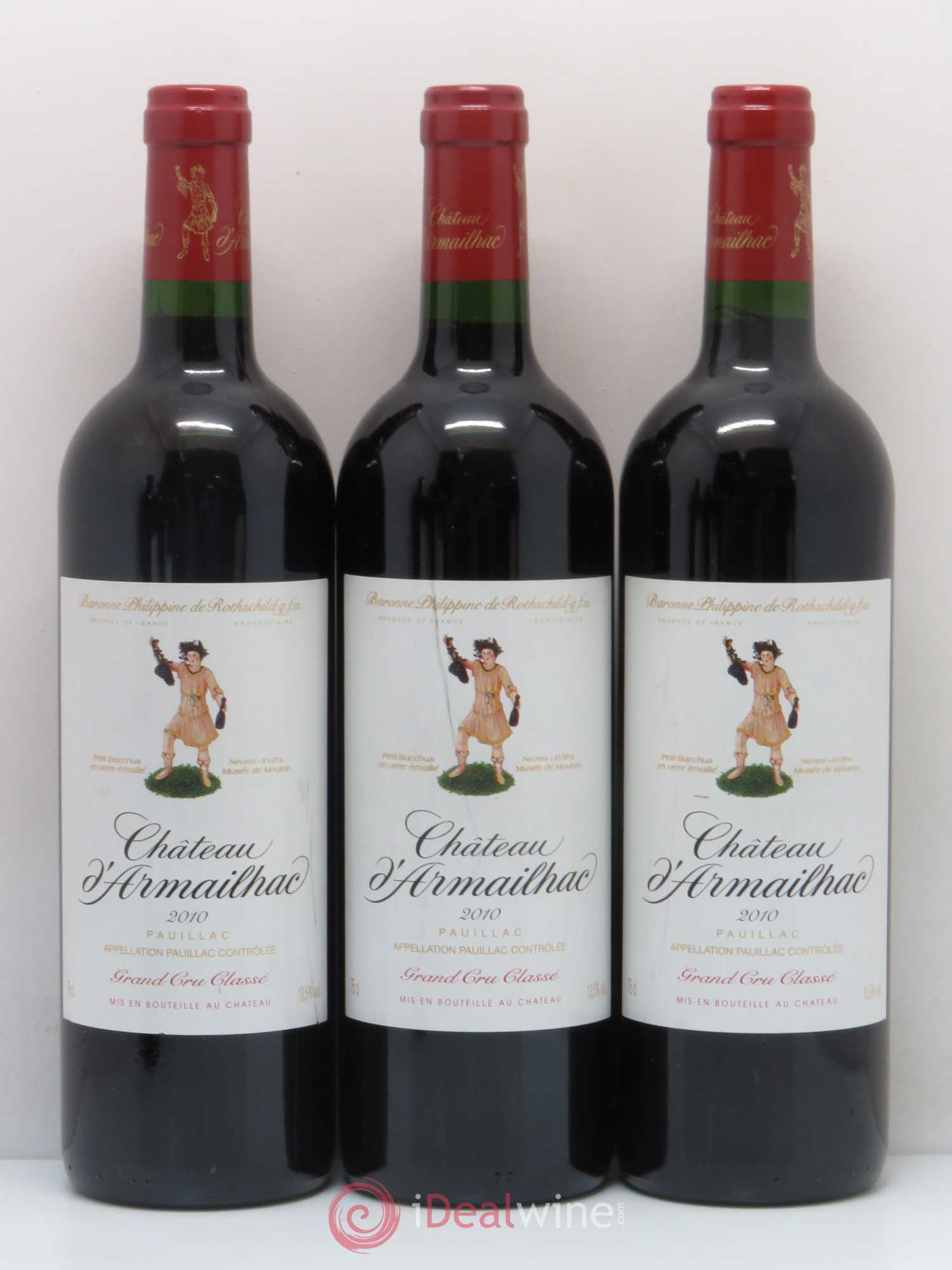 Château d' Armailhac - Mouton Baron(ne) Philippe 5ème Grand Cru Classé 2010 - Lot de 6 bouteilles - 1