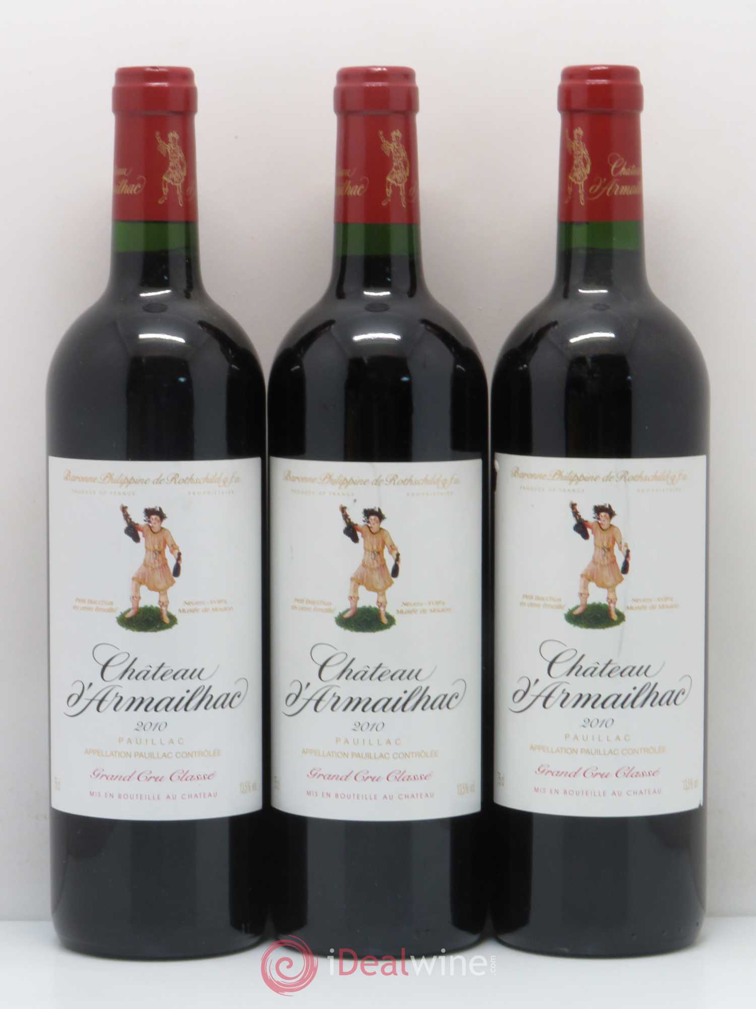 Château d' Armailhac - Mouton Baron(ne) Philippe 5ème Grand Cru Classé 2010 - Lot de 6 bouteilles - 2