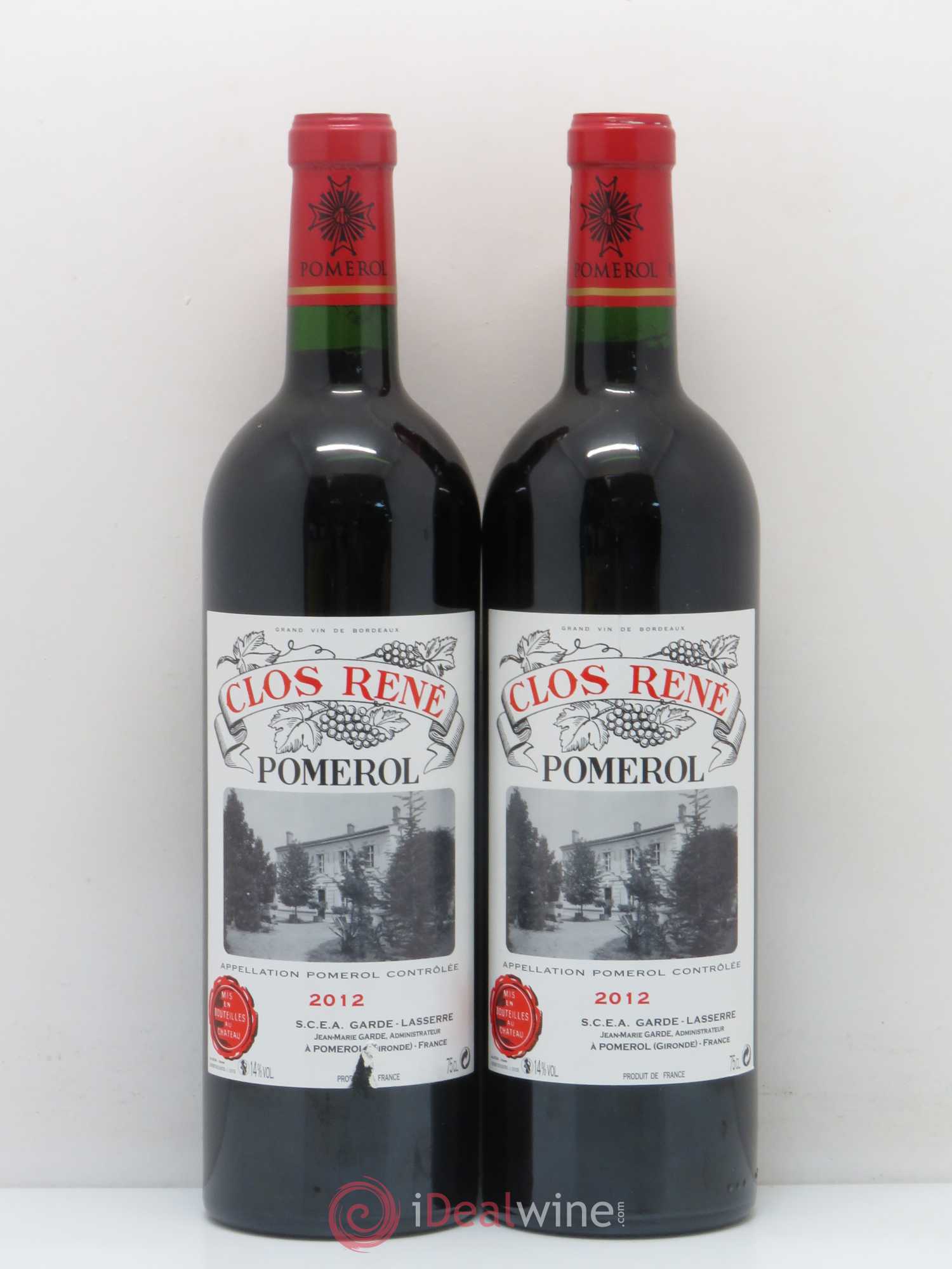 Clos René 2012 - Lot of 5 bottles - 2