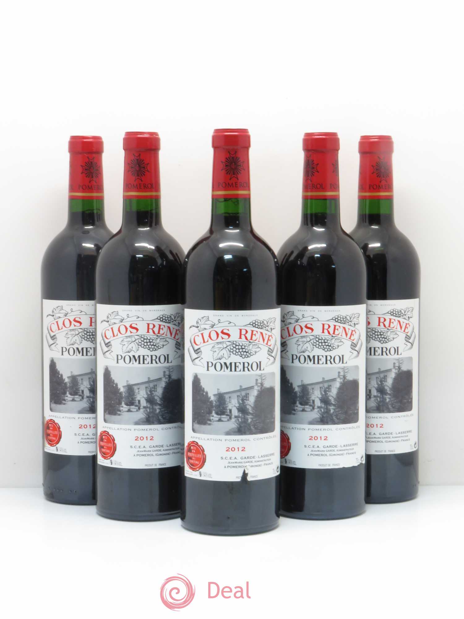 Clos René 2012 - Lot of 5 bottles - 0